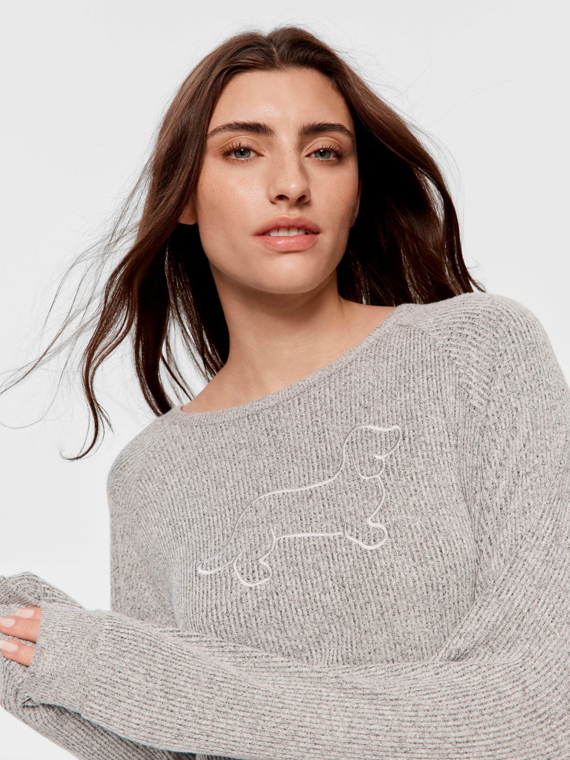 Brushed Rib Sweater greymarle image 0