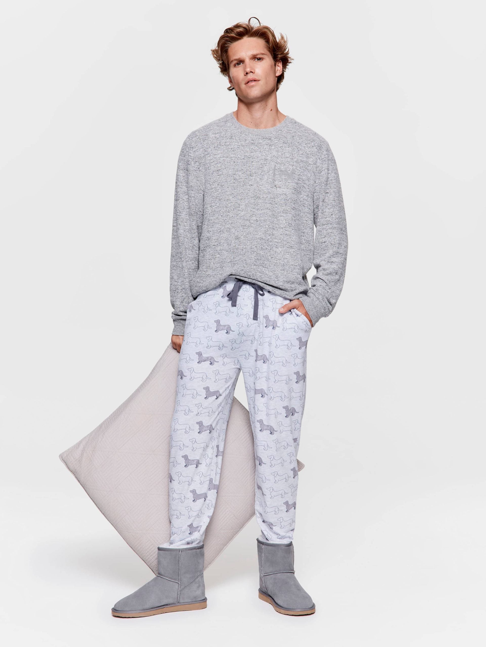 Grey Penny Logo Pj Pant greymarle image 0