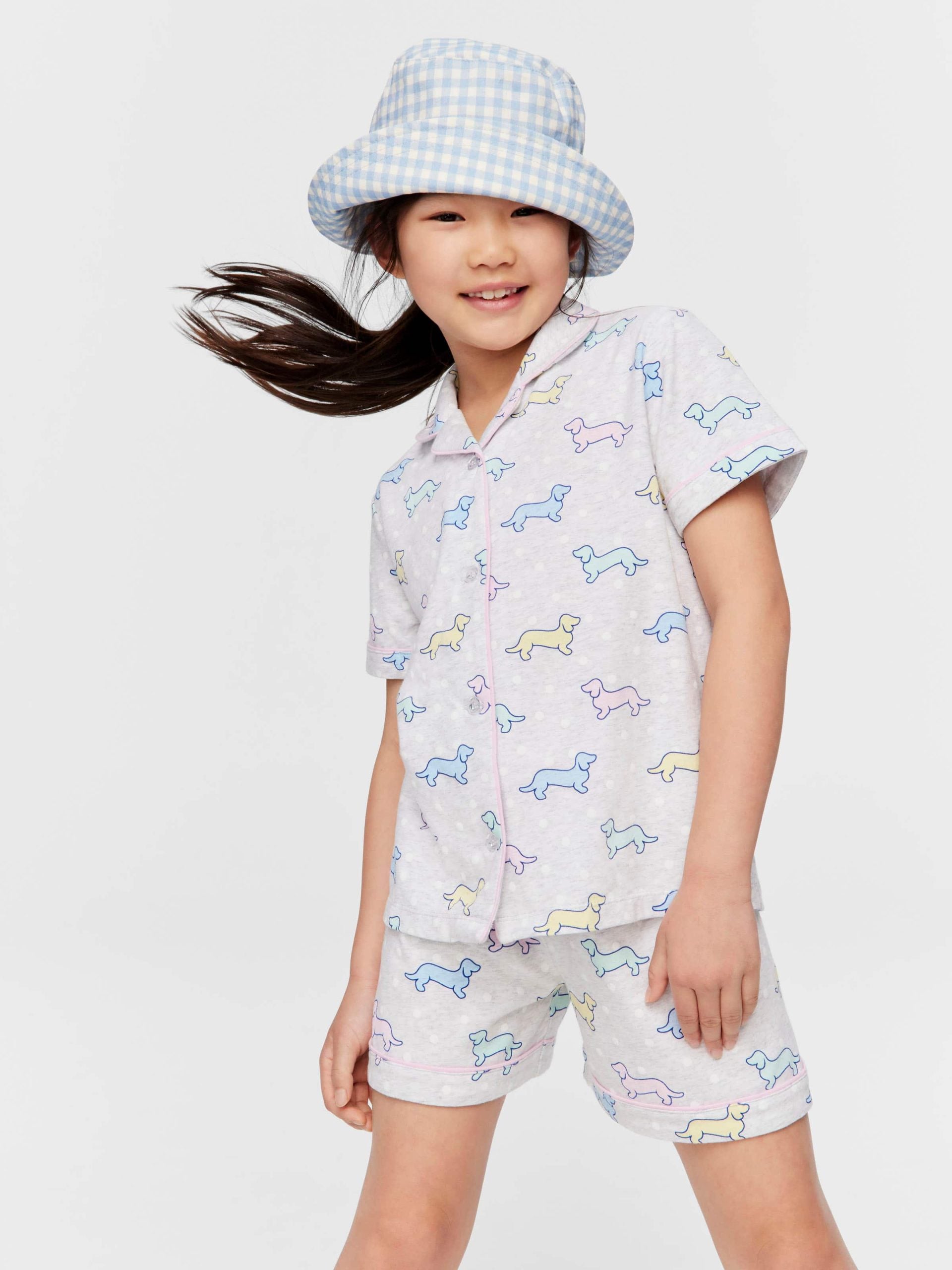 Jnr Girls Penny Print Classic Pj Set Multi image 0