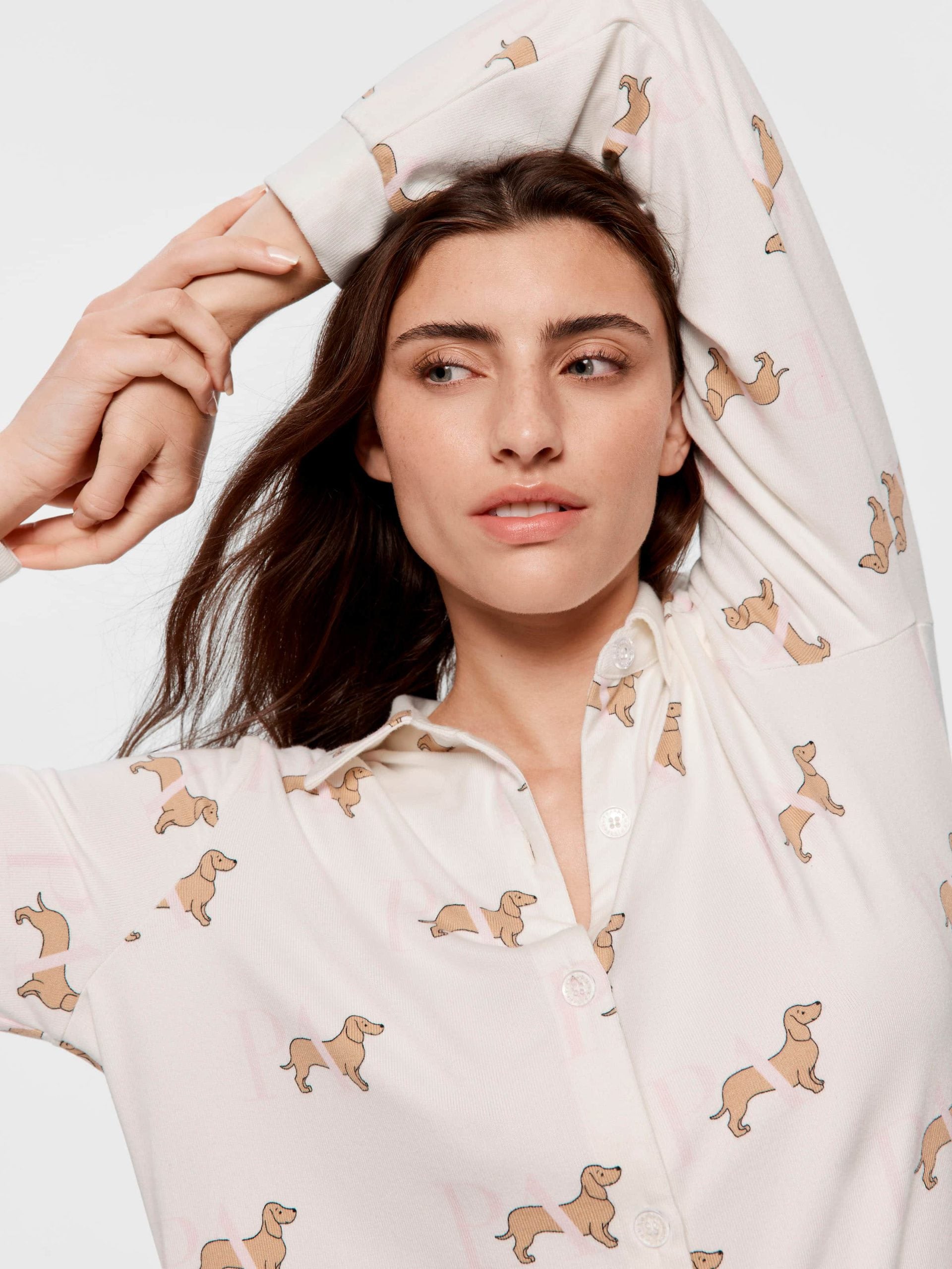P.A. Penny Long Sleeve Plush Nightshirt multi image 0