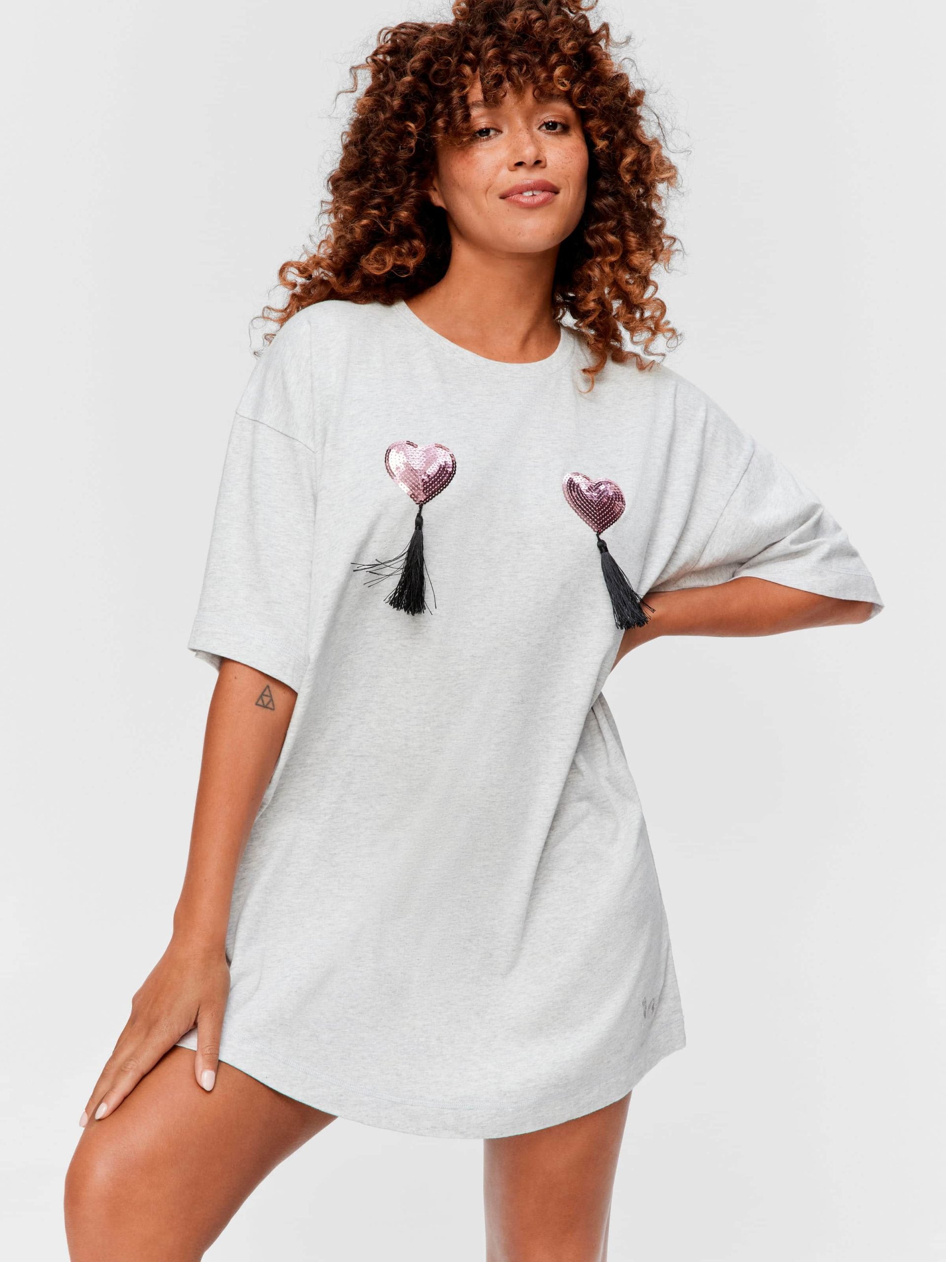 Tassel Sleep Tee grey image 0