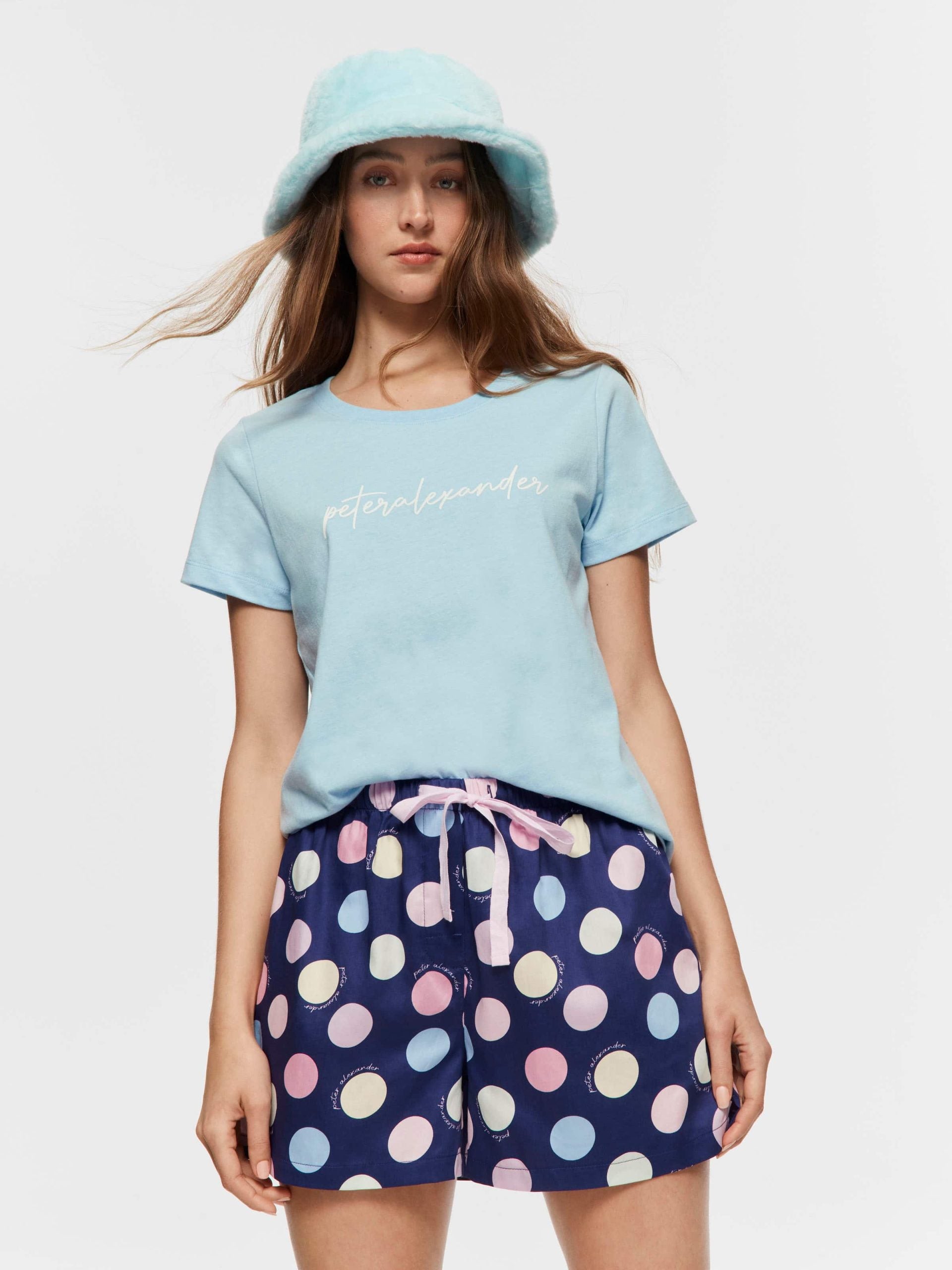 Navy Spot Mid Short multi image 0