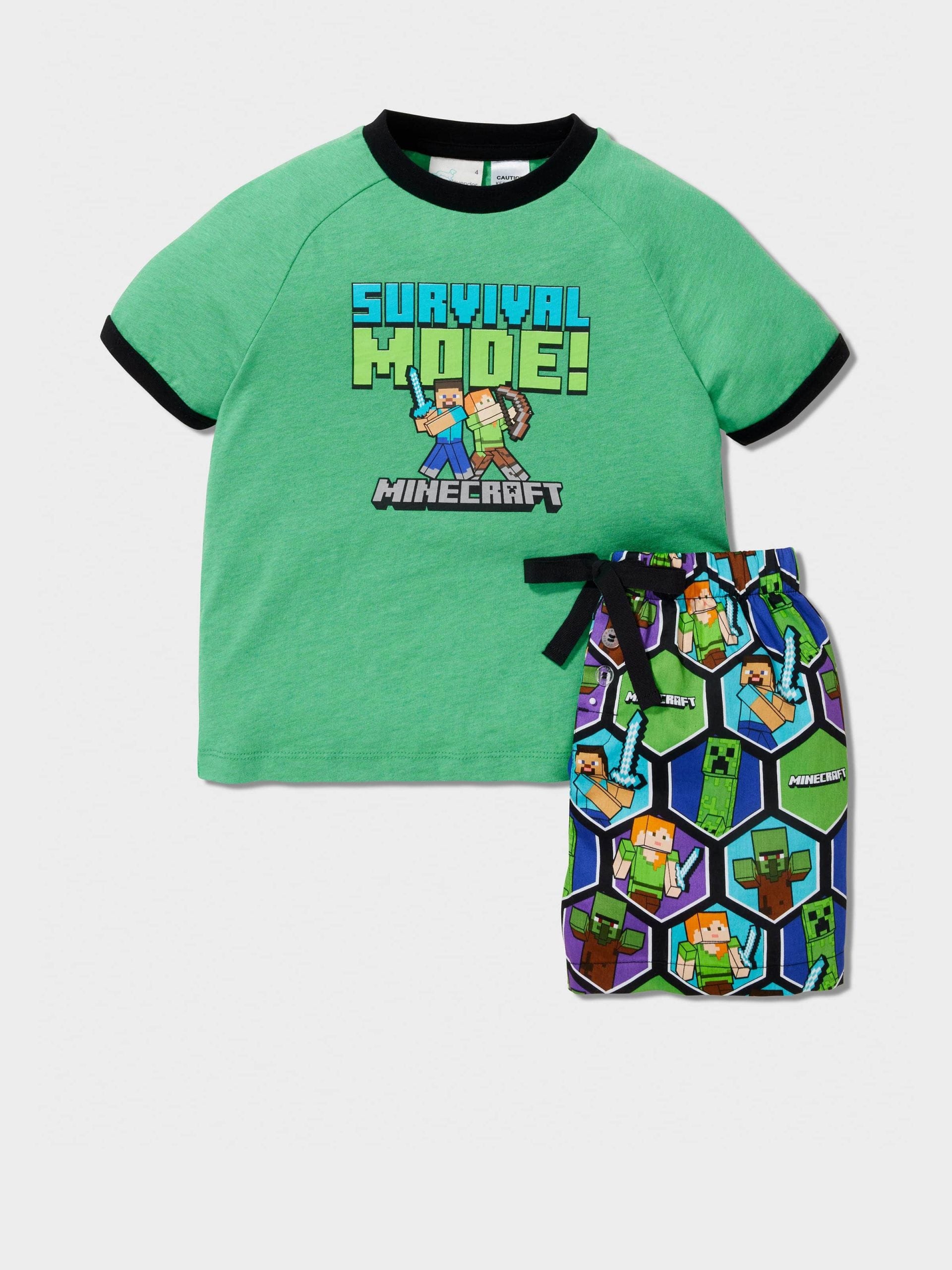 Jnr Boys Minecraft Pj Set multi image 0