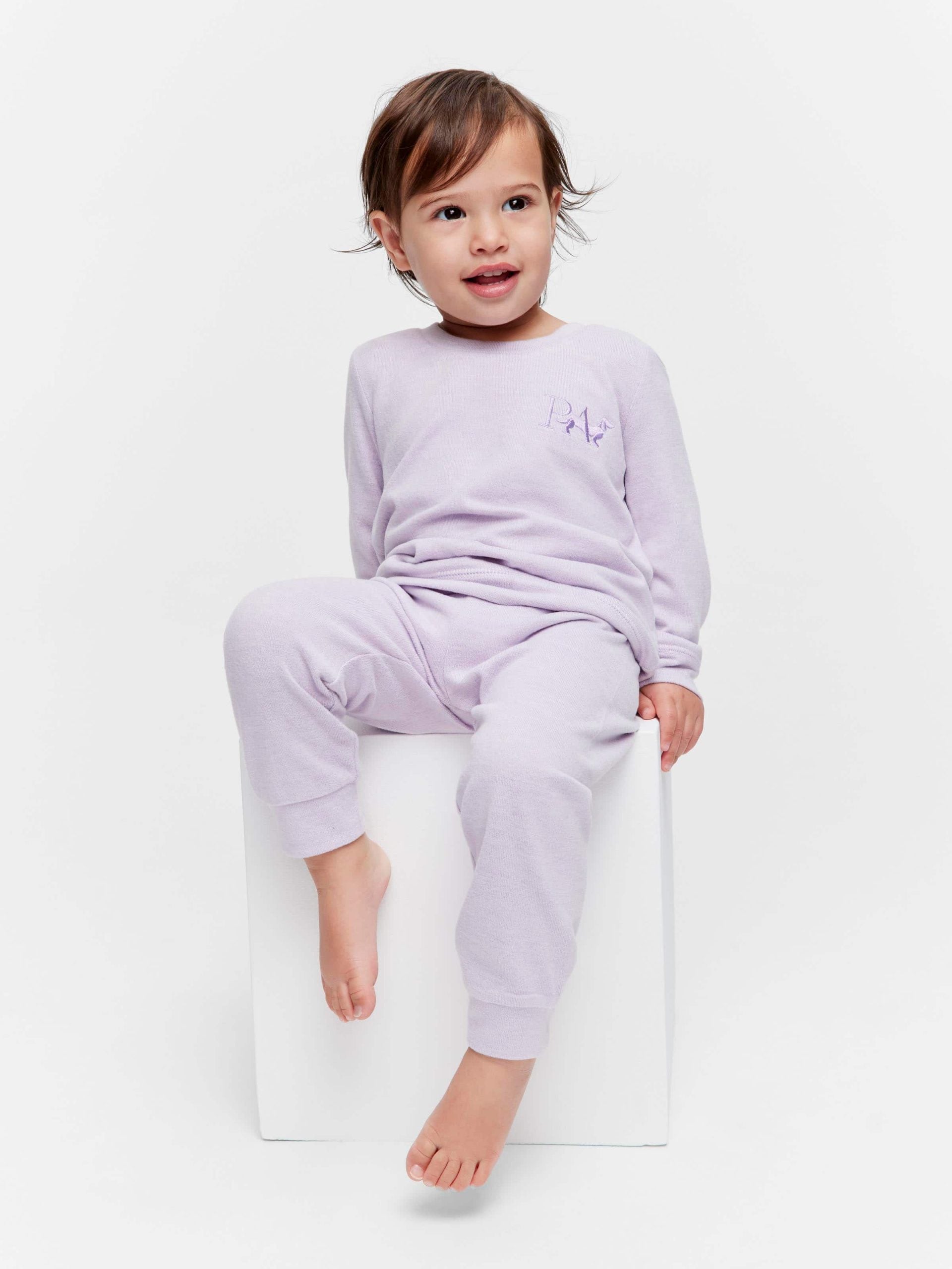 Baby Lilac Plush Pj Set lilac image 0