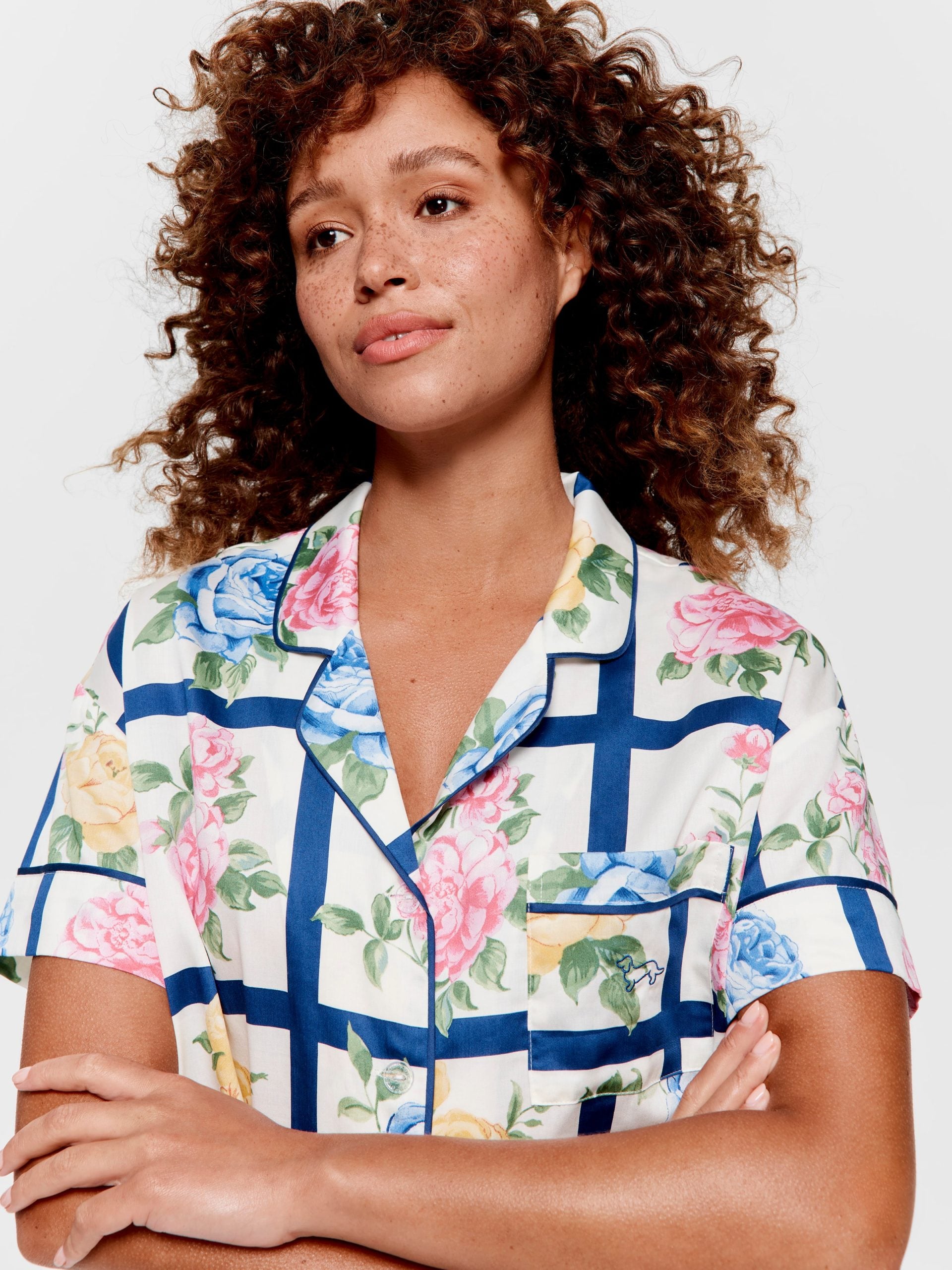 Botanical Tile Soft Cotton Pj Set multi image 0