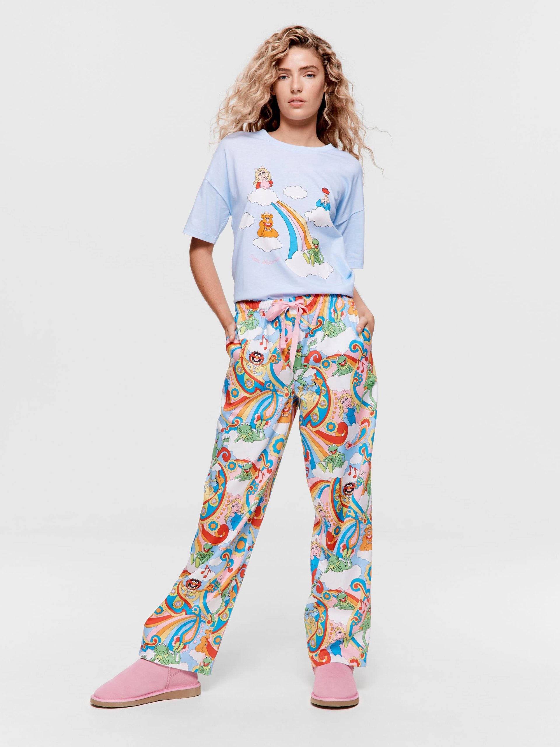 The Muppets Rainbow 100% Cotton Pj Pant multi image 0