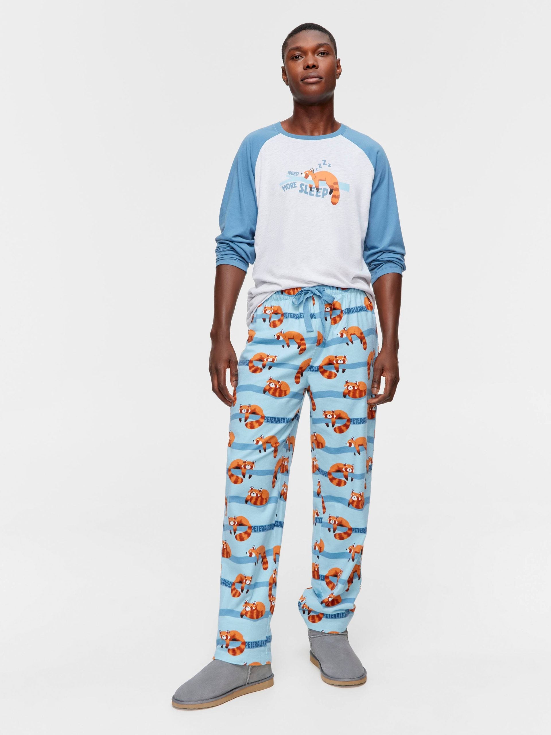 Red Panda Flannelette Classic Pj Pant multi image 0