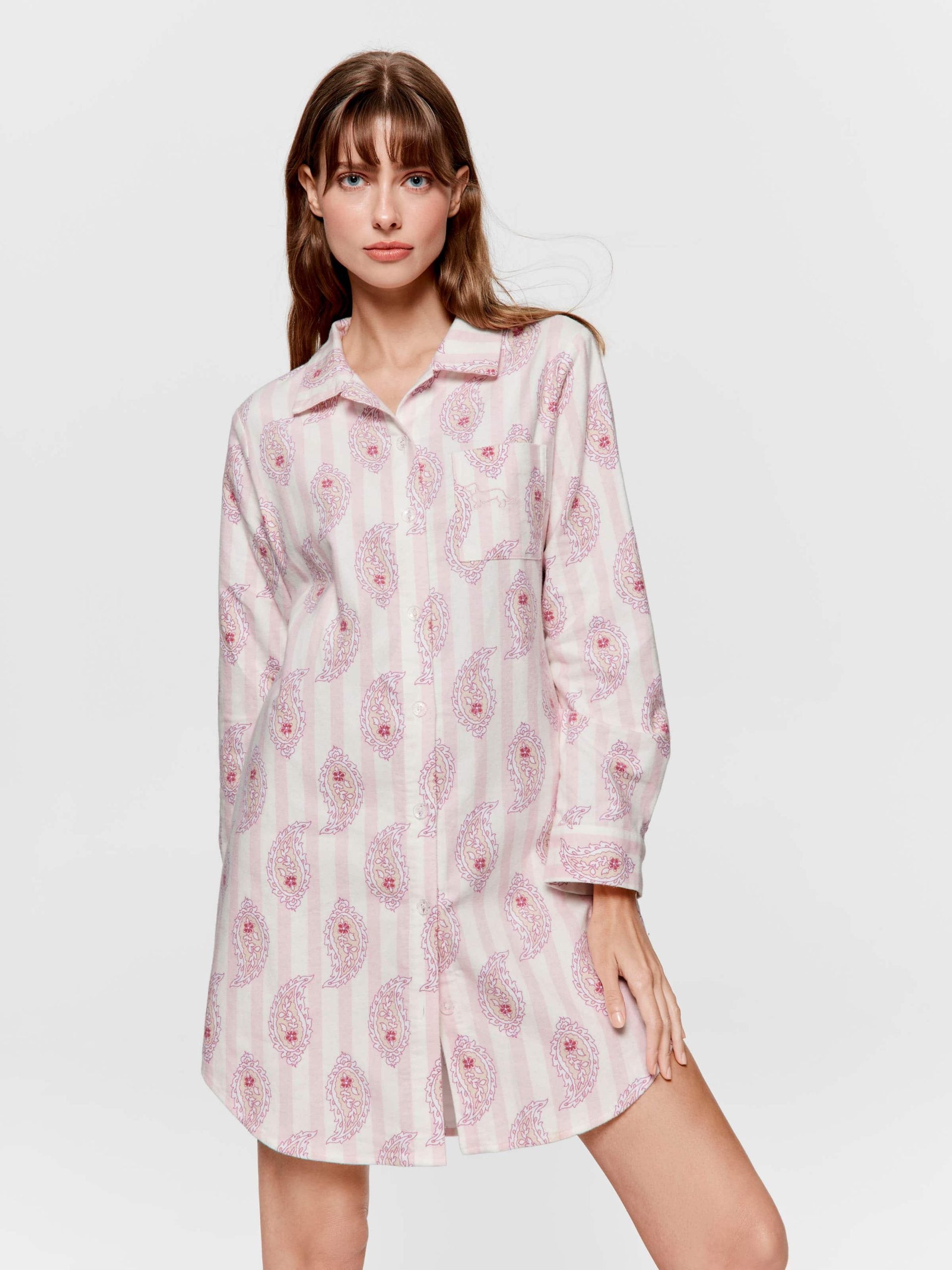 Paisley Flannelette Nightshirt multi image 0