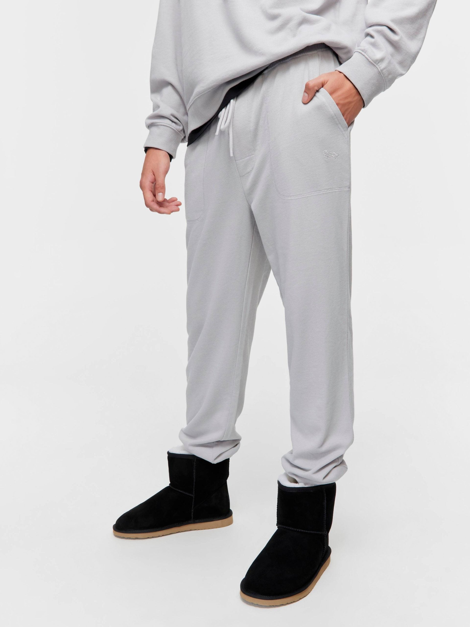 Grey Fleece Track Pant grey image 0