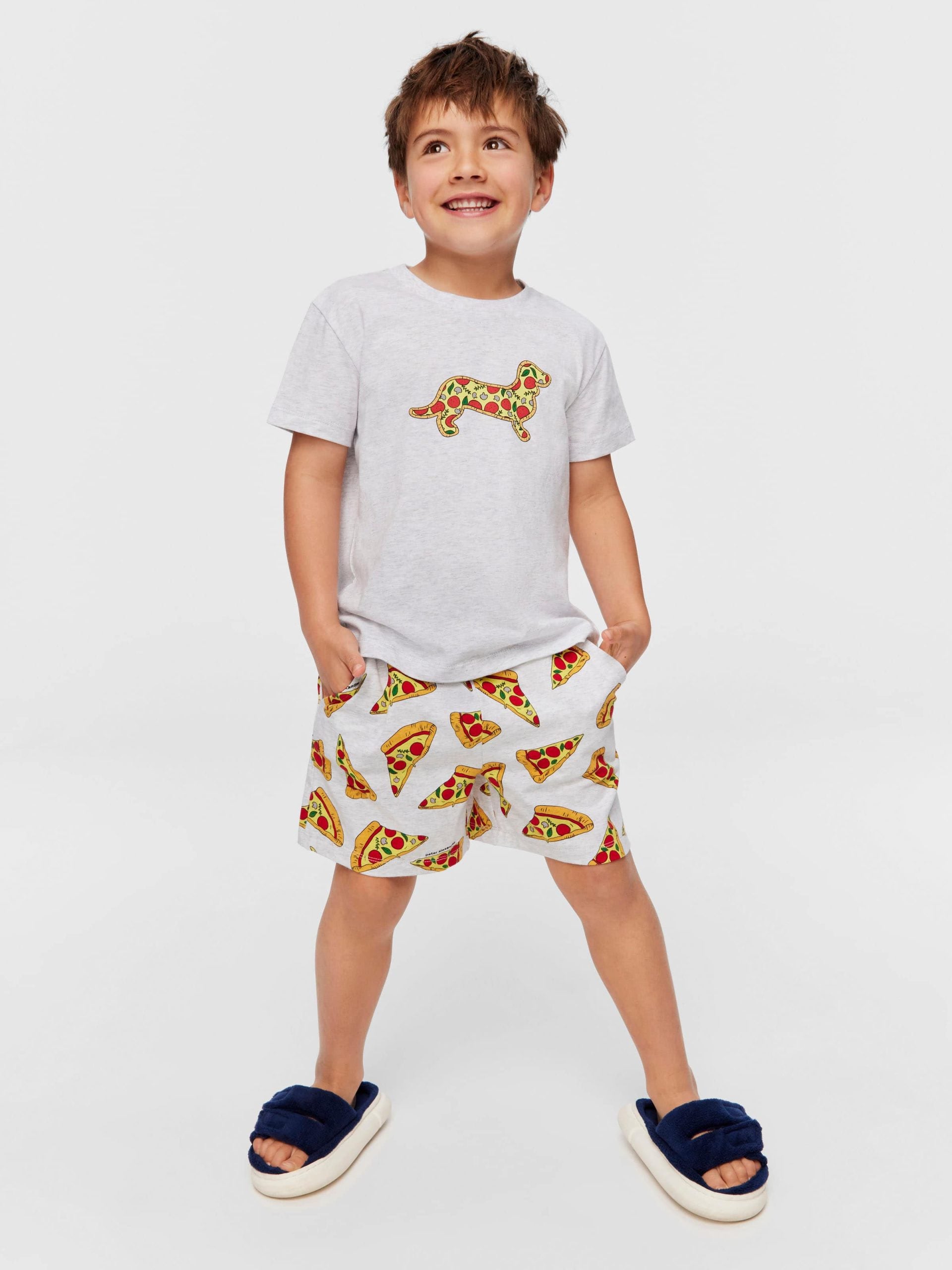 Jnr Boys Pizza Pj Set multi image 0
