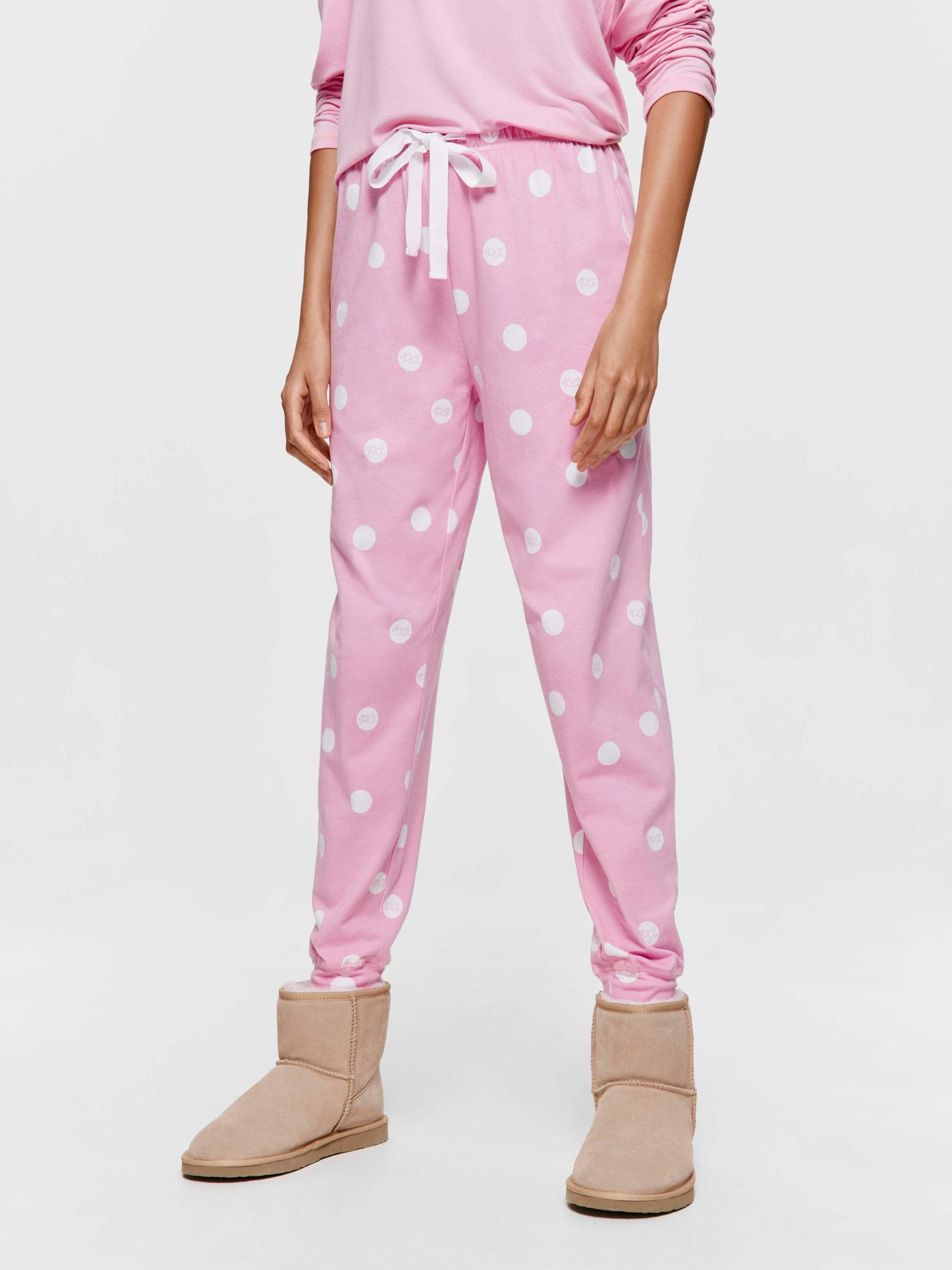 Pink Spotted Easy Pj Pant pink image 0