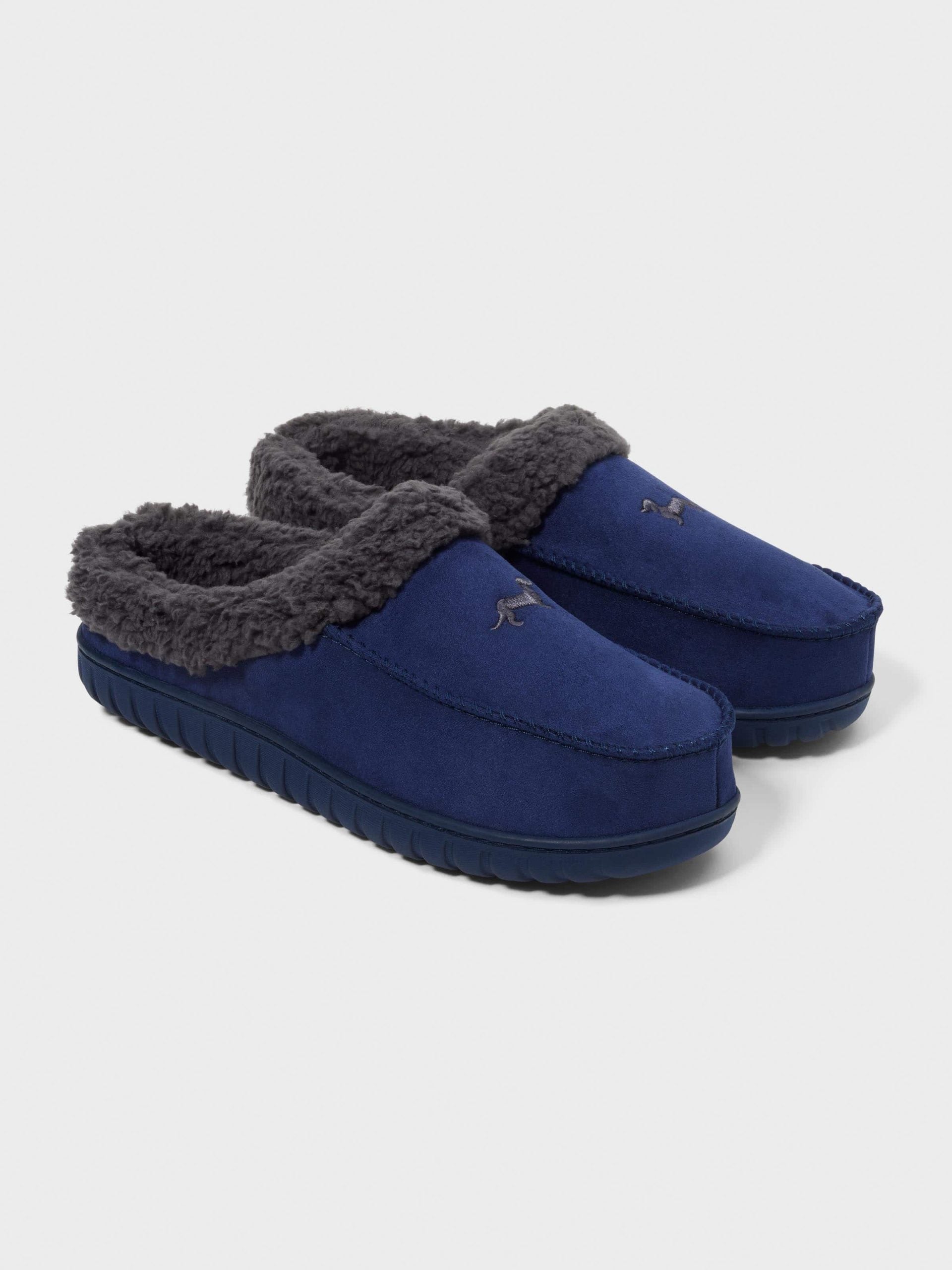 Mens Moccasin Scuff navy image 1
