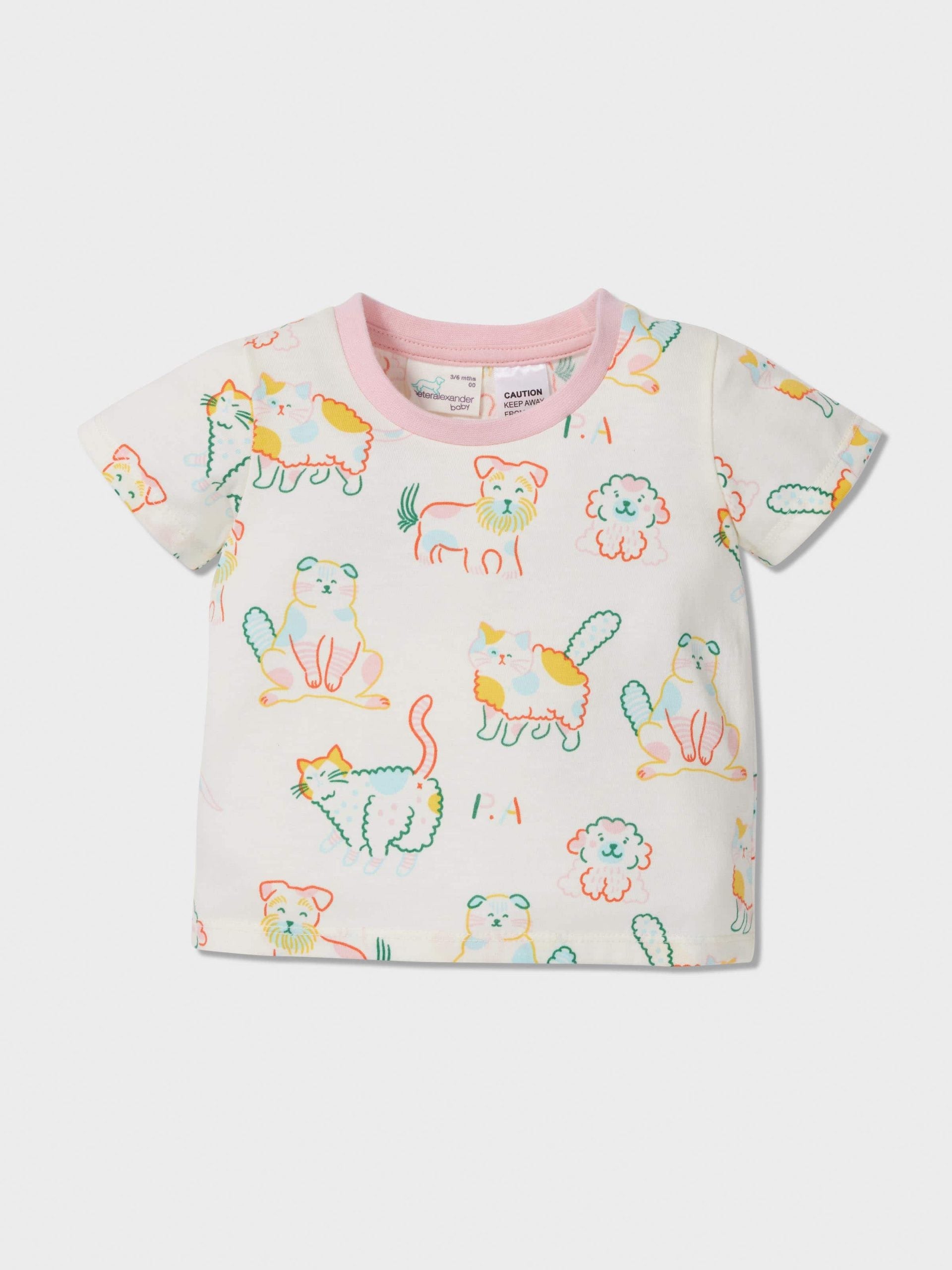 Baby Cats & Dogs Pj Set multi image 2