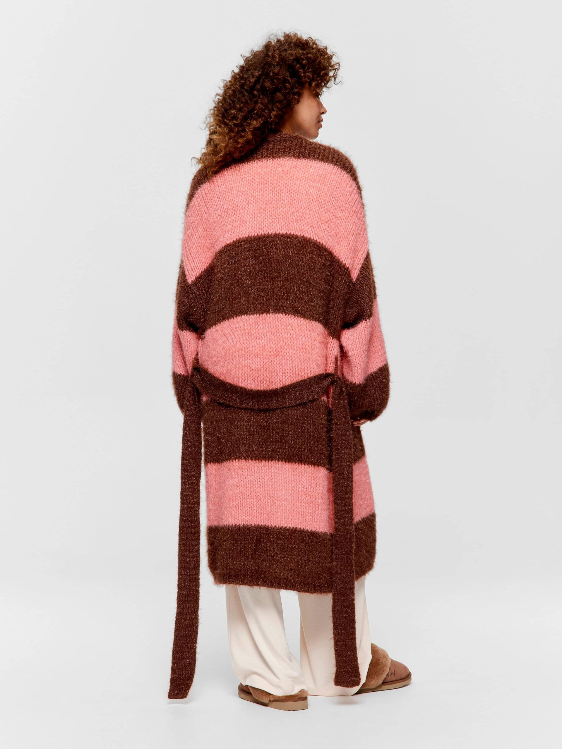 Chunky Stripe Knit Gown multi image 3