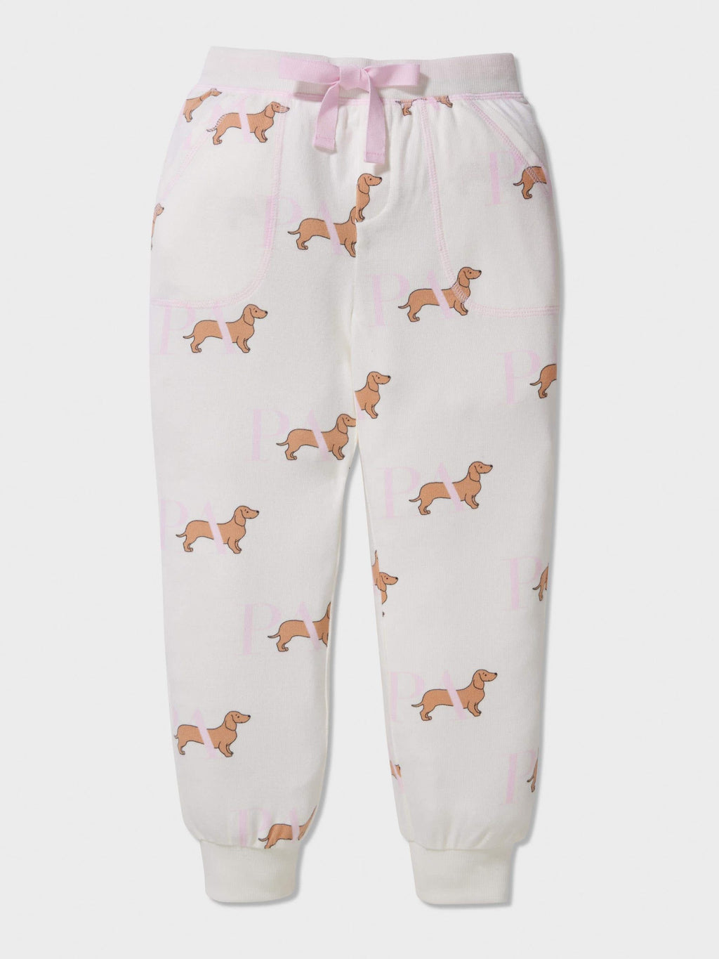 Girls Penny Plush Pj Set cream image 1