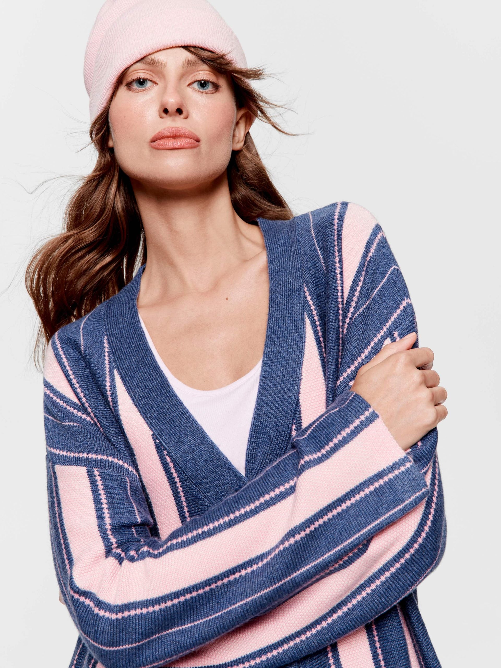 Stripe Knit Cardi multi image 1