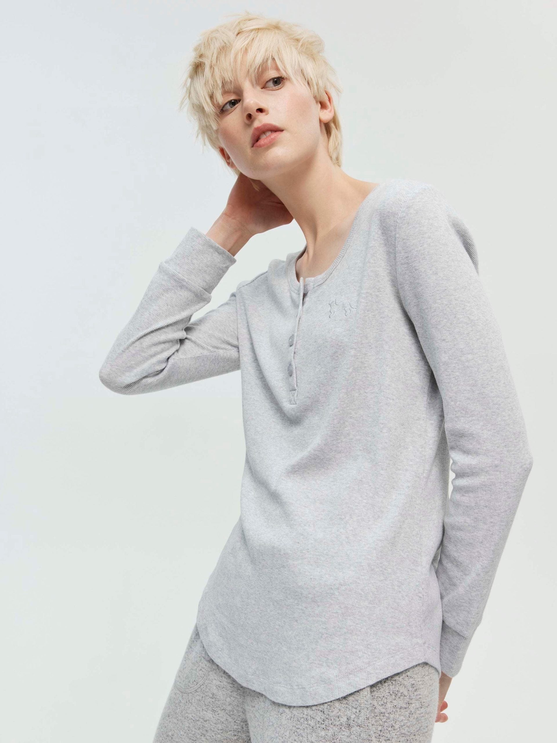 P.A. Classic Rib Henley image 1