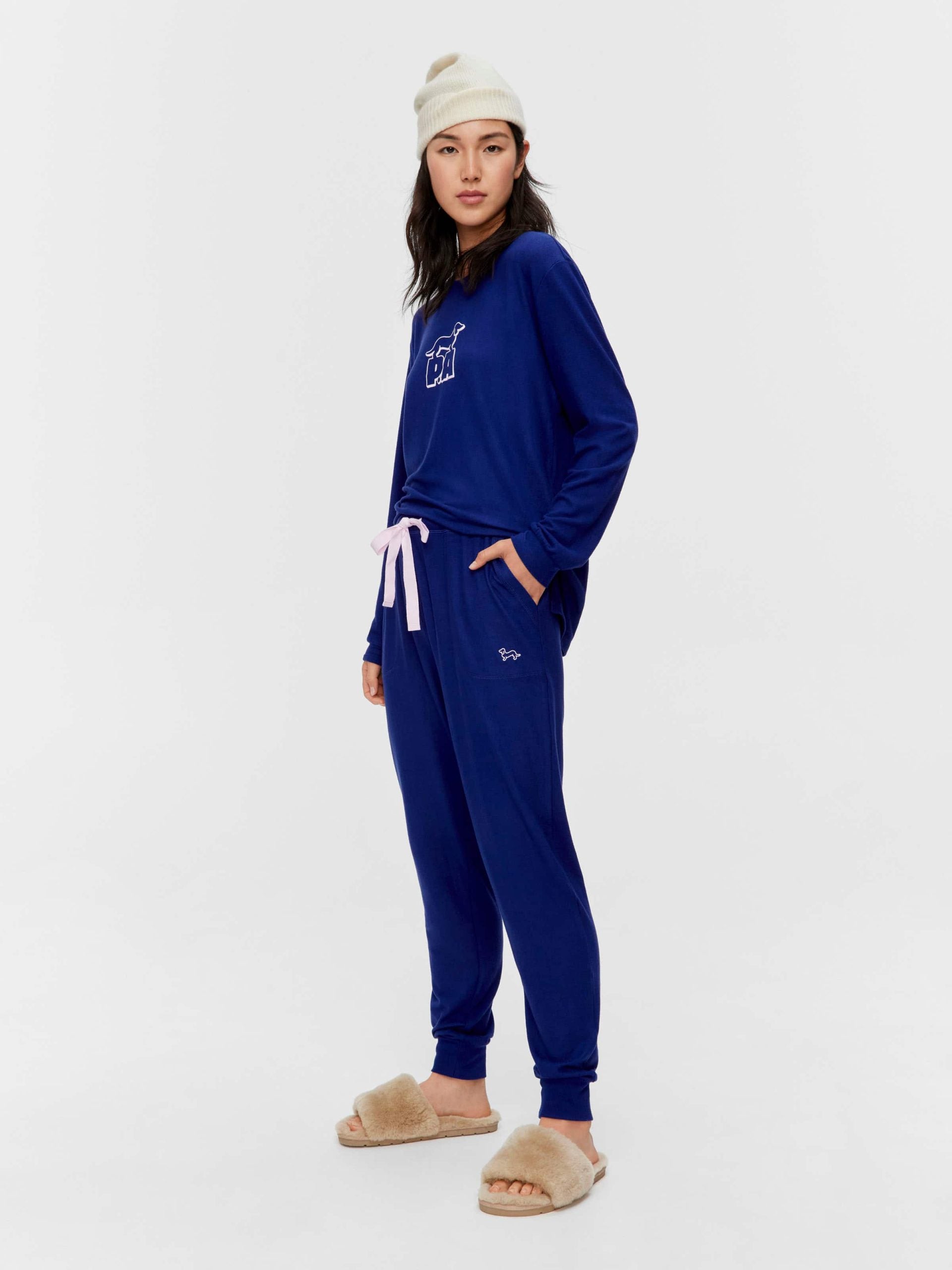 Navy Plush Easy Pj Pant navy image 0