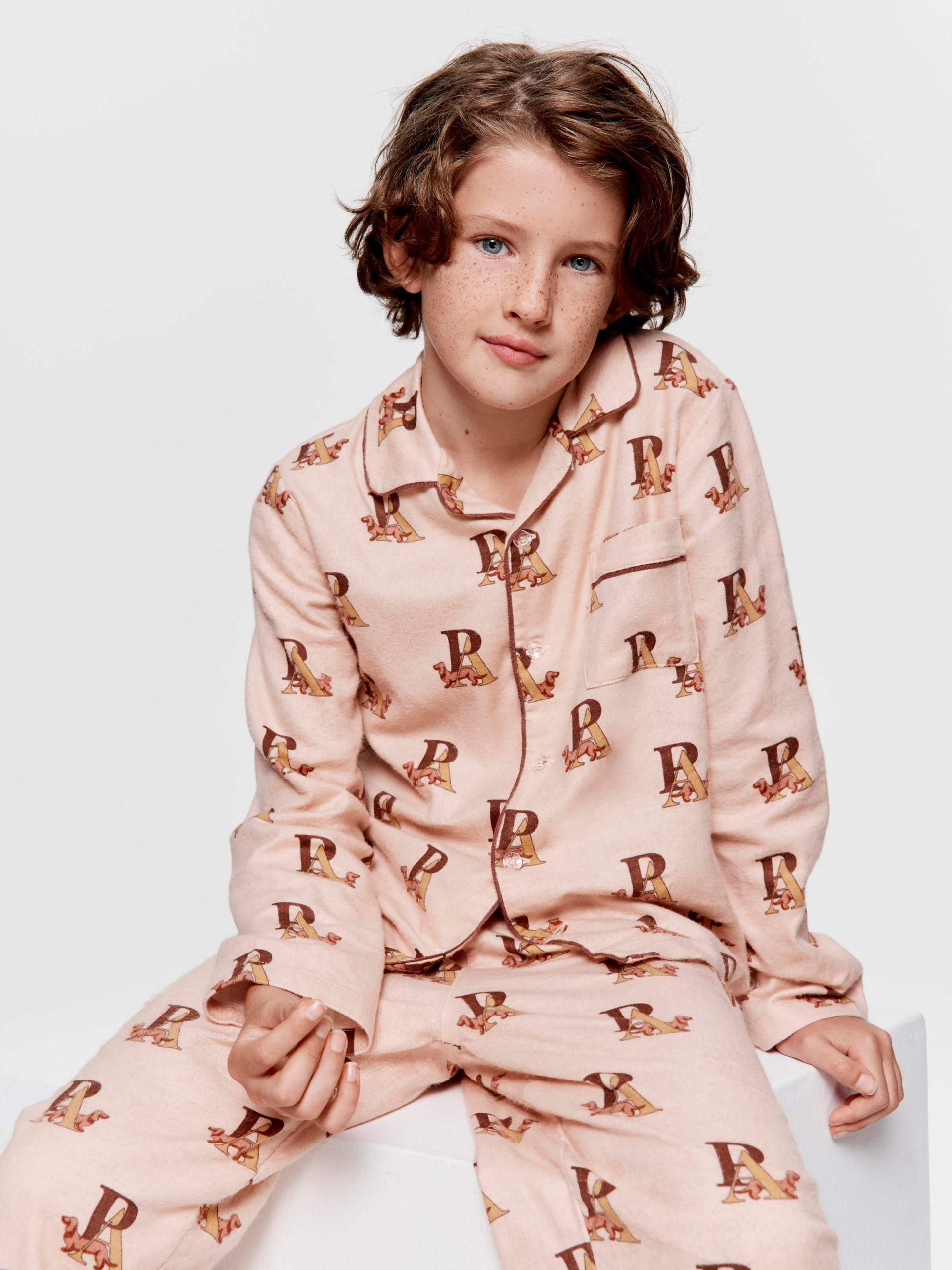 Boys P.A. Logo Long Classic Pj Set multi image 0