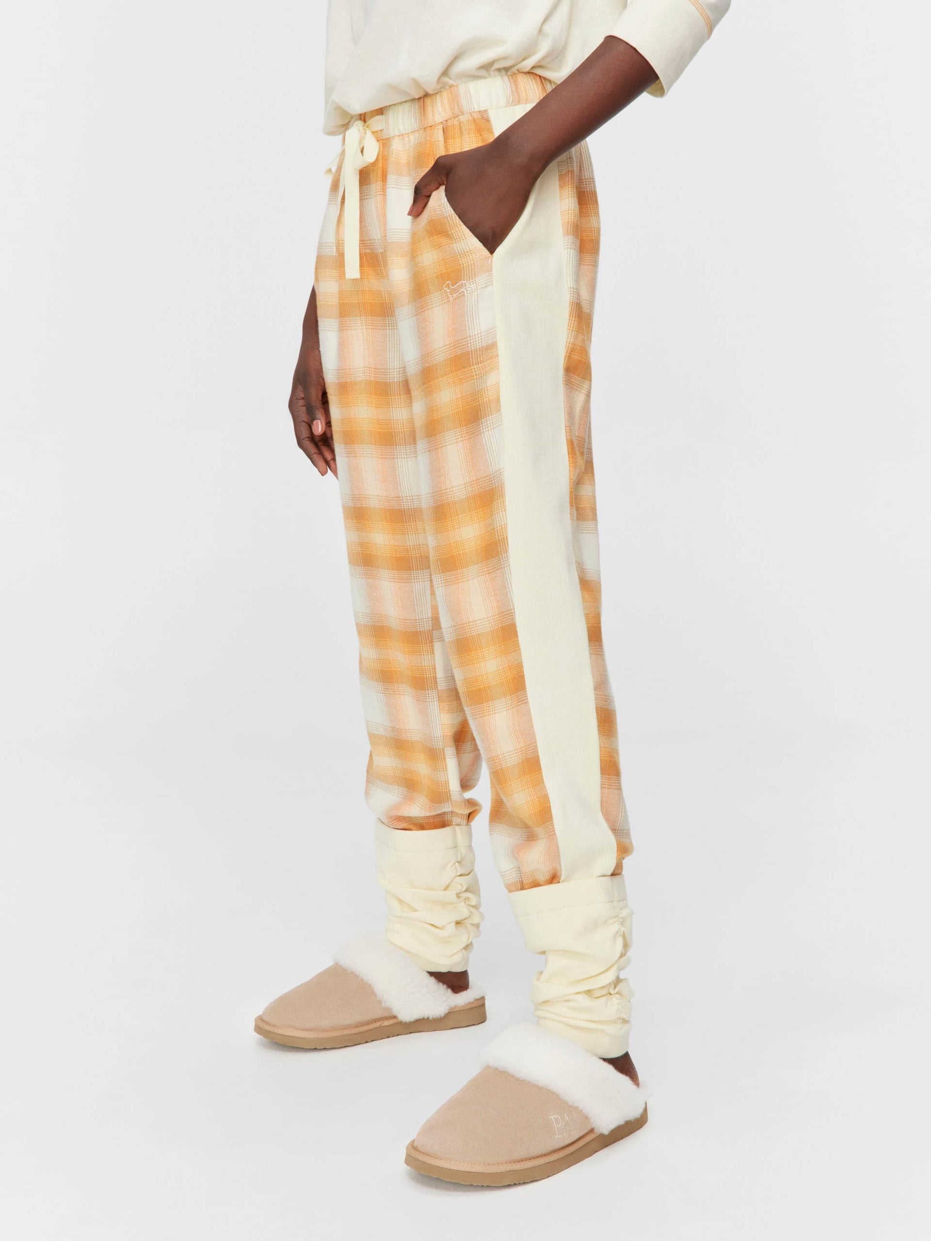 Cowgirl Check Bamboo Flannelette Legwarmer Pj Pant Multi image 2
