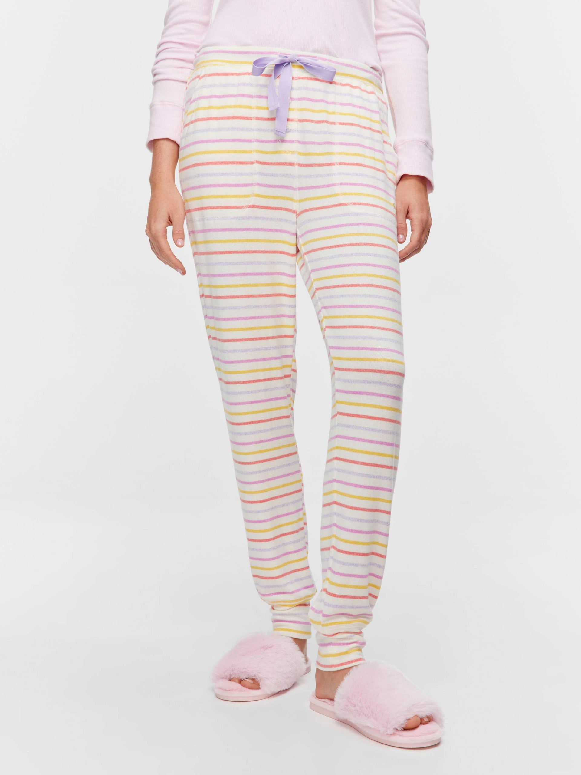 Fuzzy Stripe Easy Pj Pant multi image 1
