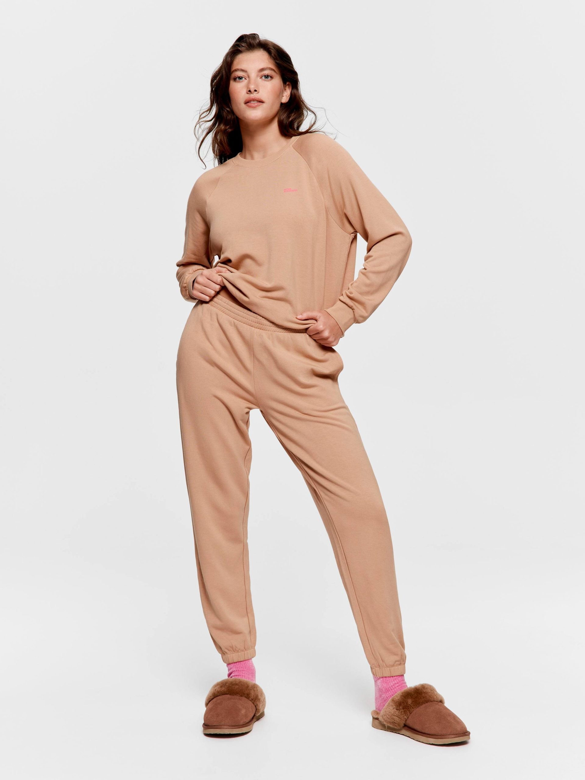 Teddy Fleece Track Pj Pant brown image 0