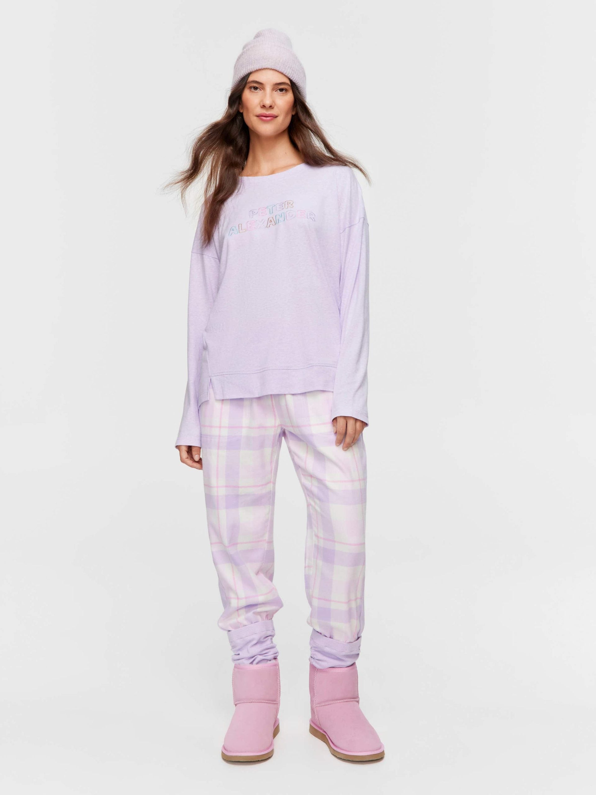 Peter Alexander Lilac Logo Long Sleeve Top lilac image 2
