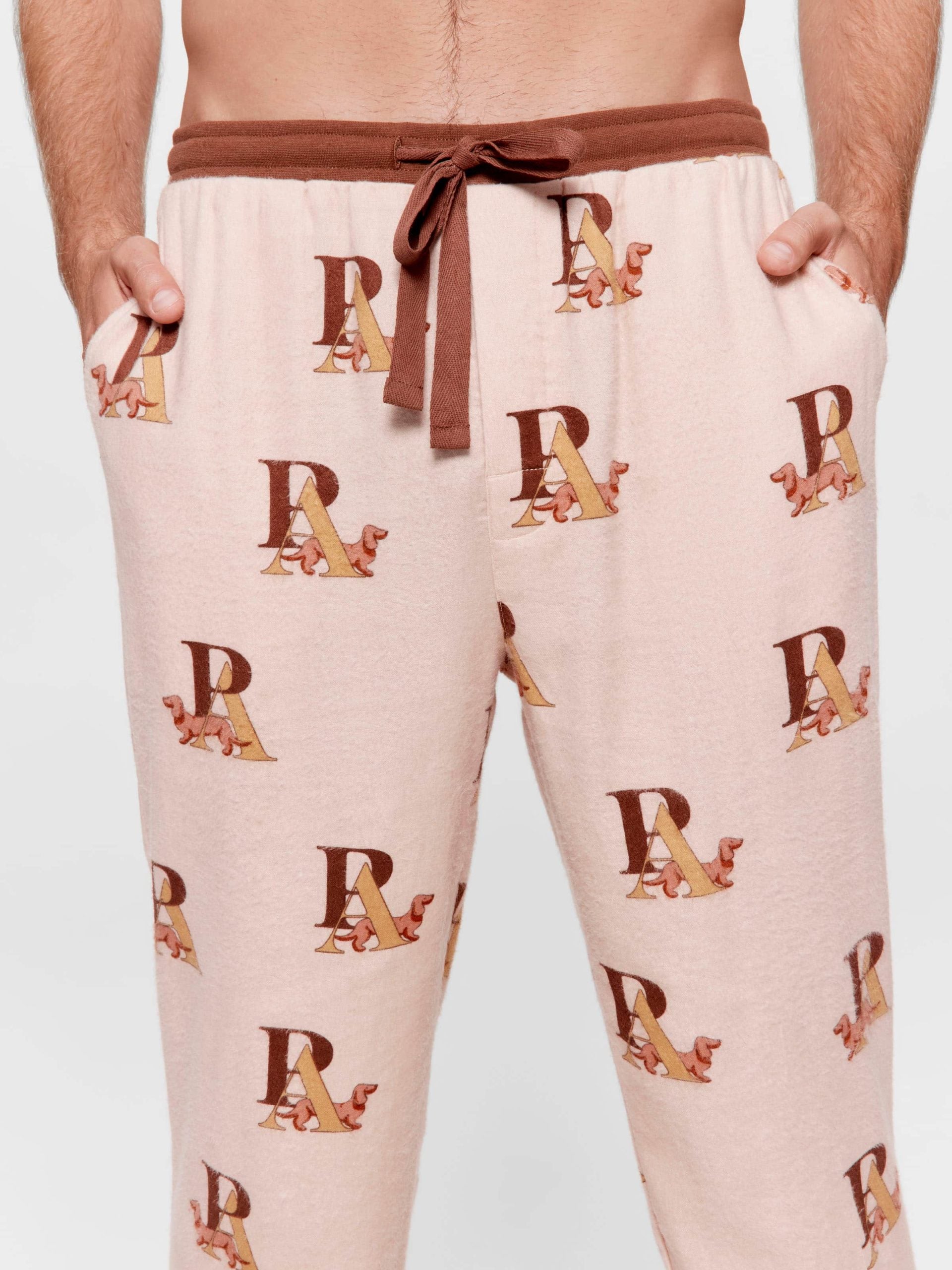 P.A Logo Classic Flannelette Pj Pant multi image 1
