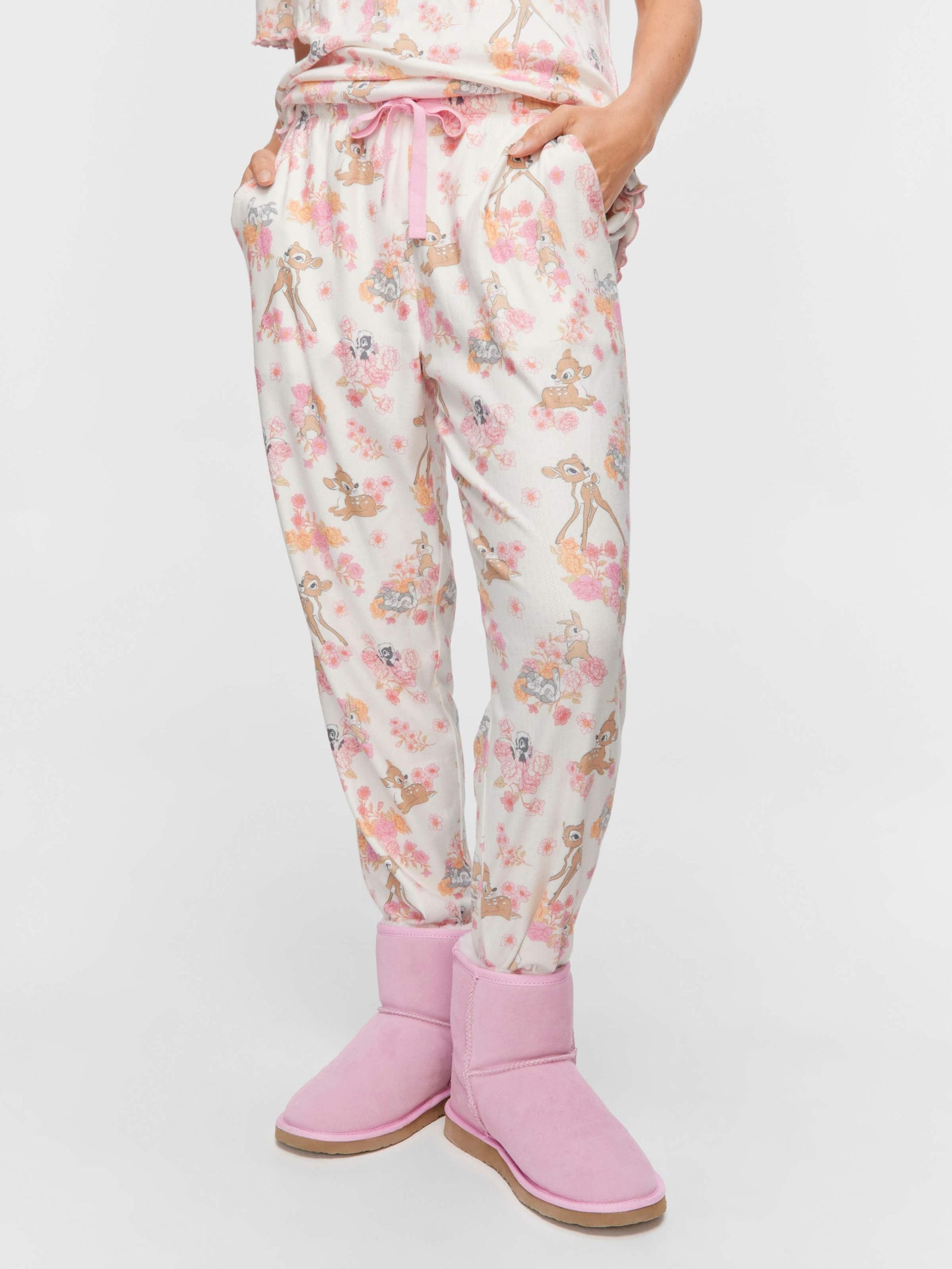 Bambi Tapered Leg Pointelle Pj Pant multi image 2
