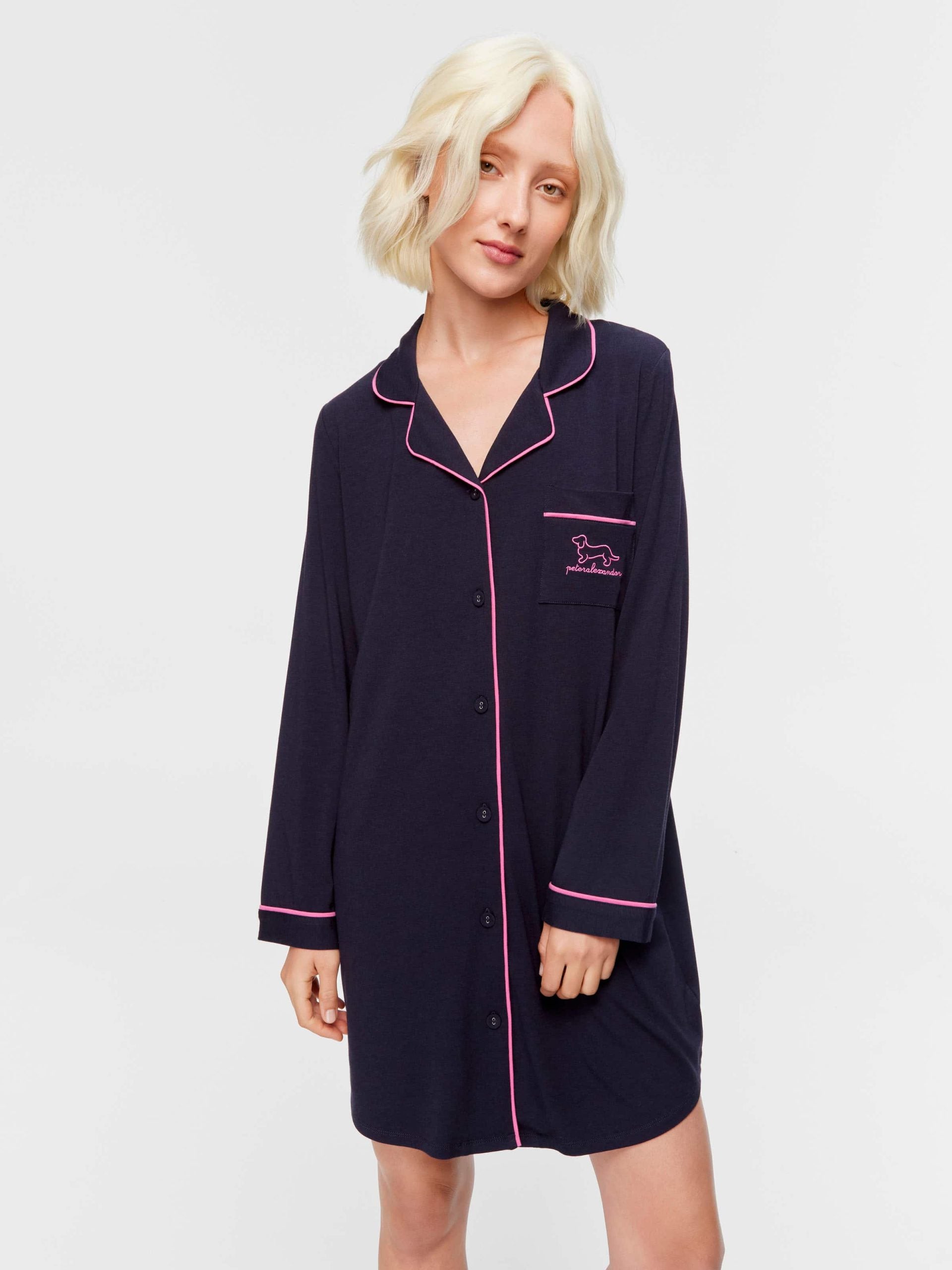 Cosy Classic Bamboo Knit Nightshirt ink image 0