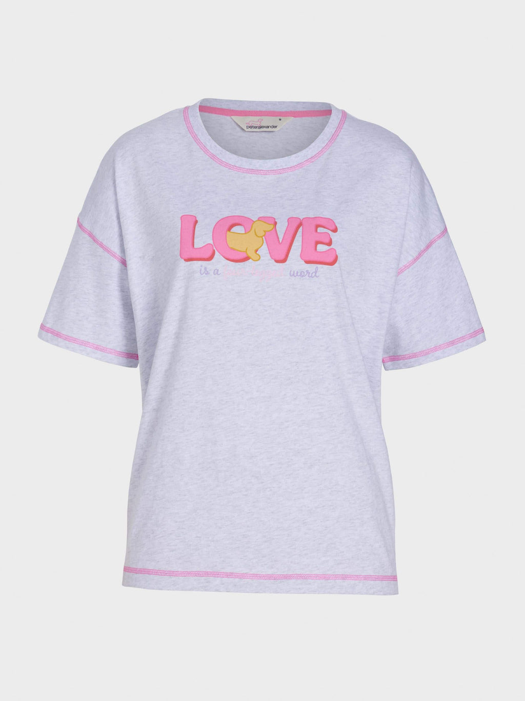 Love Is A 4 Legged Word Tee ltgrey image 3
