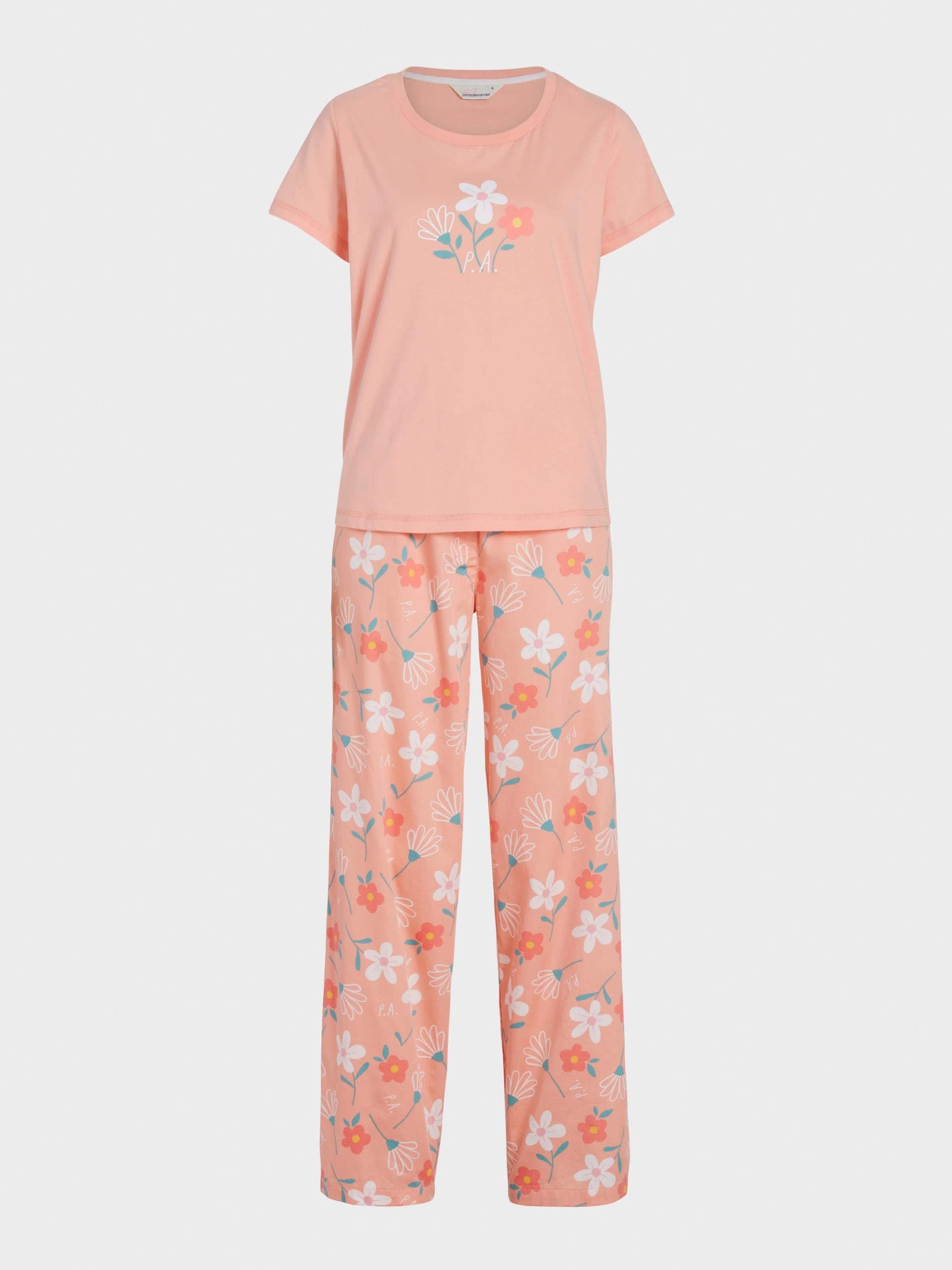 Floral Tee & Pants Pj Set multi image 3
