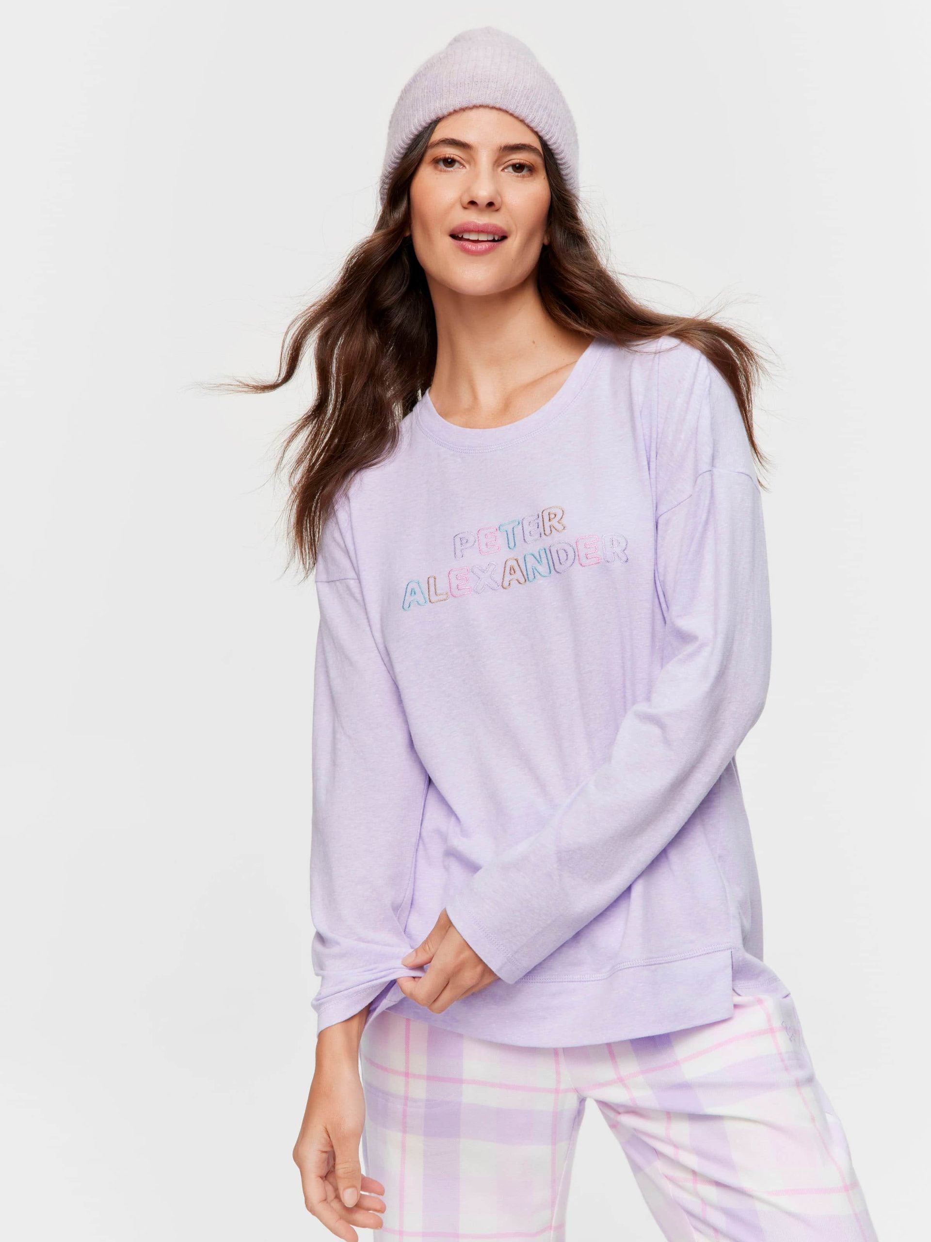 Peter Alexander Lilac Logo Long Sleeve Top lilac image 0