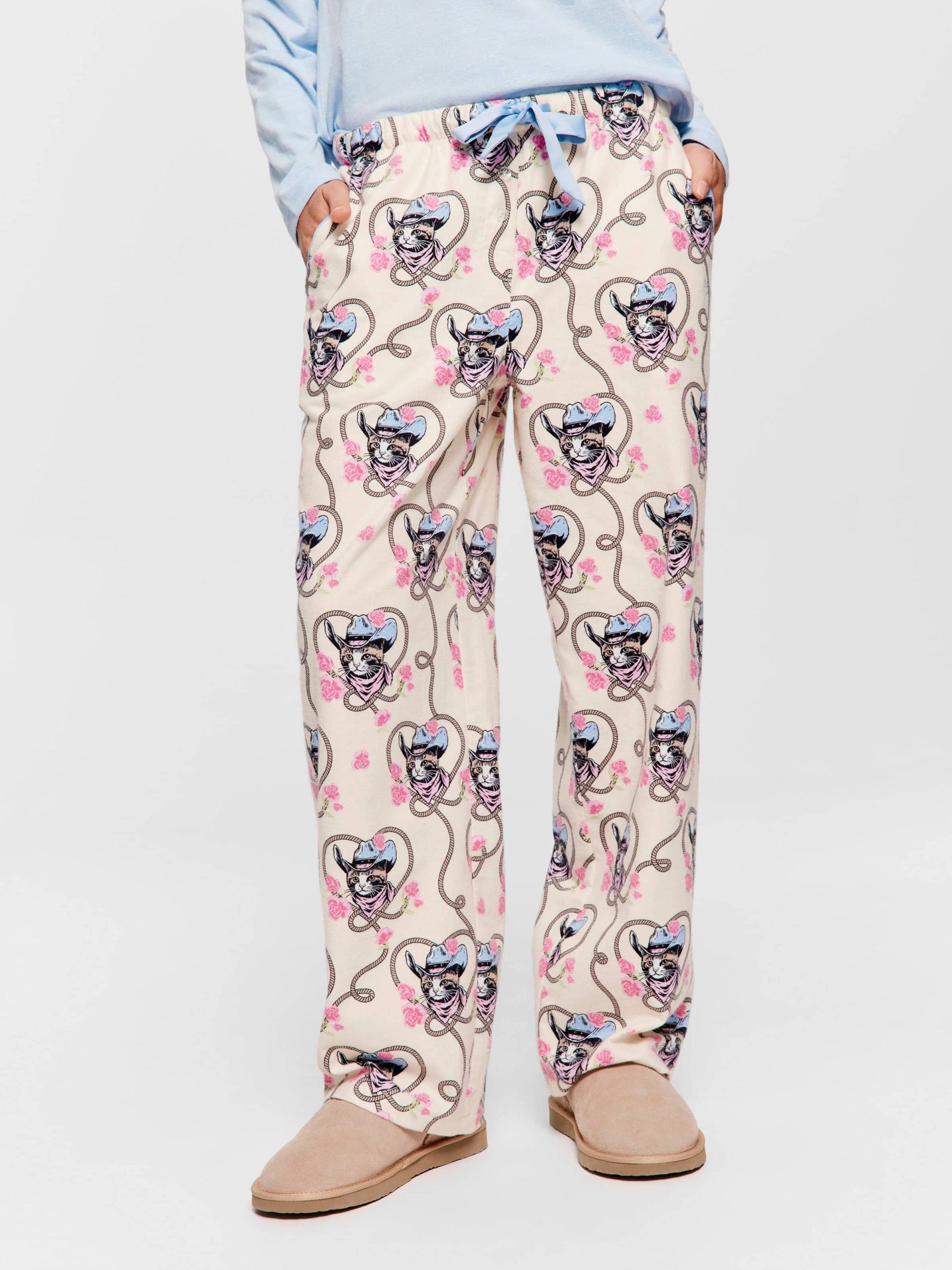 Cowboy Kitty Flannelette Classic Pj Pant Multi image 1