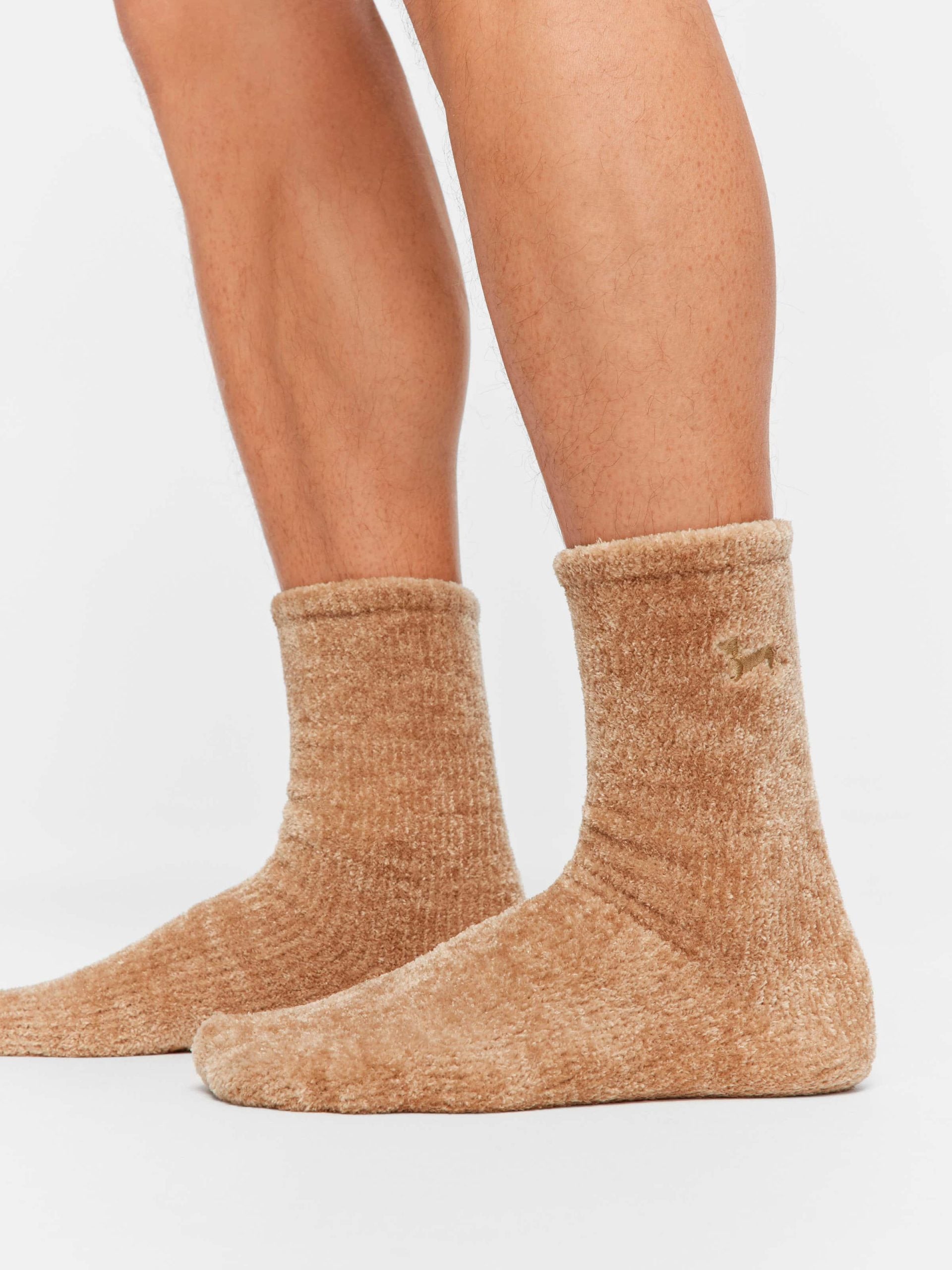 Chenille Oatmeal Rib Sock oatmeal image 1