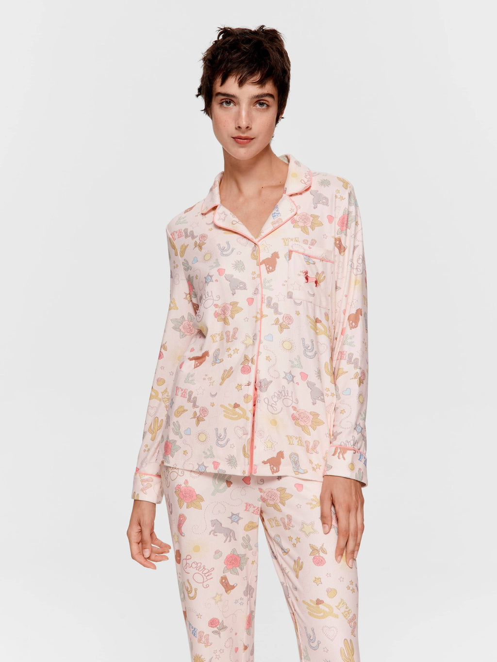 Howdy Plush Classic Pj Set Multi image 3
