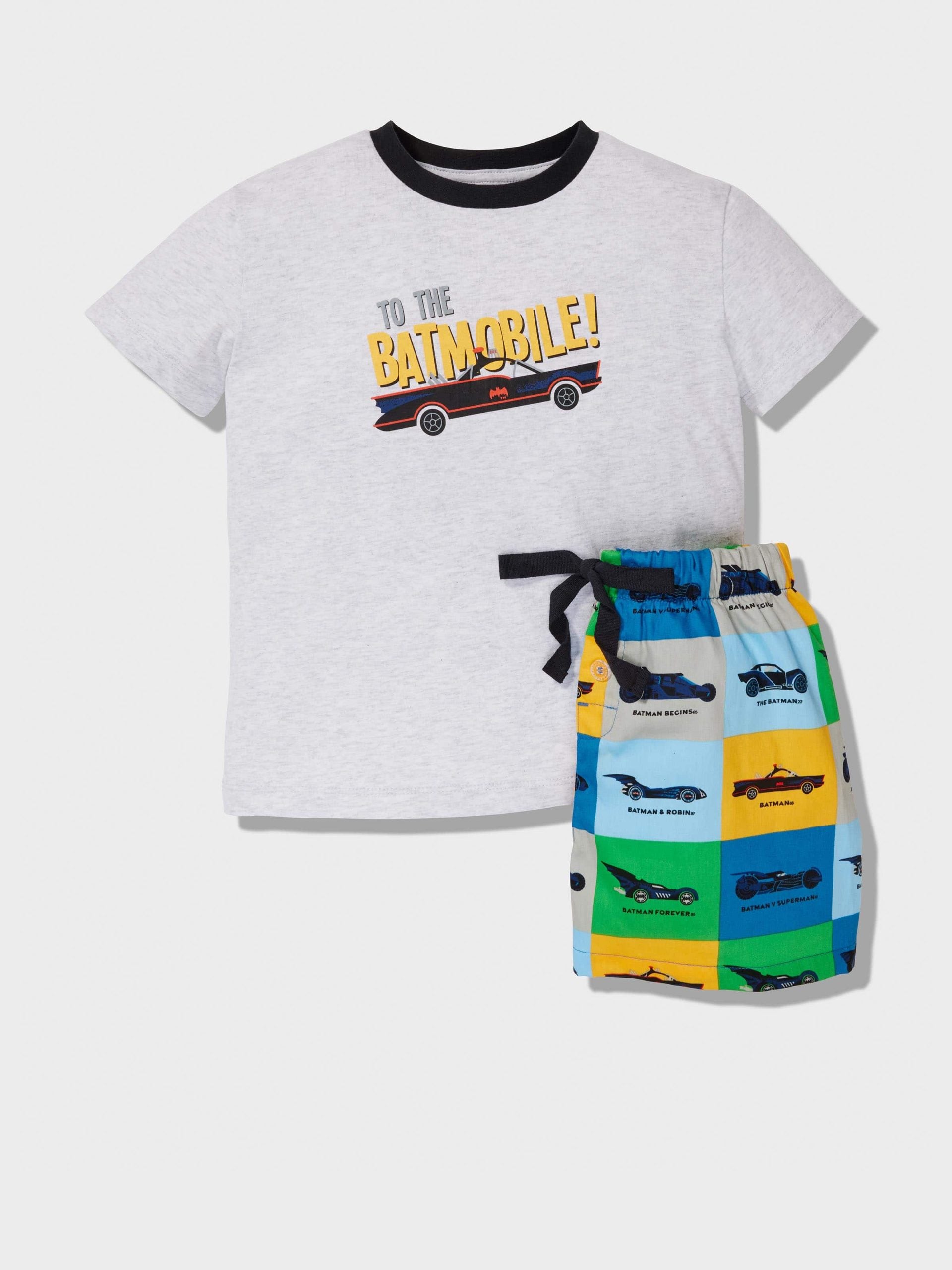 Jnr Boys Batmobile Short Pj Set multi image 3