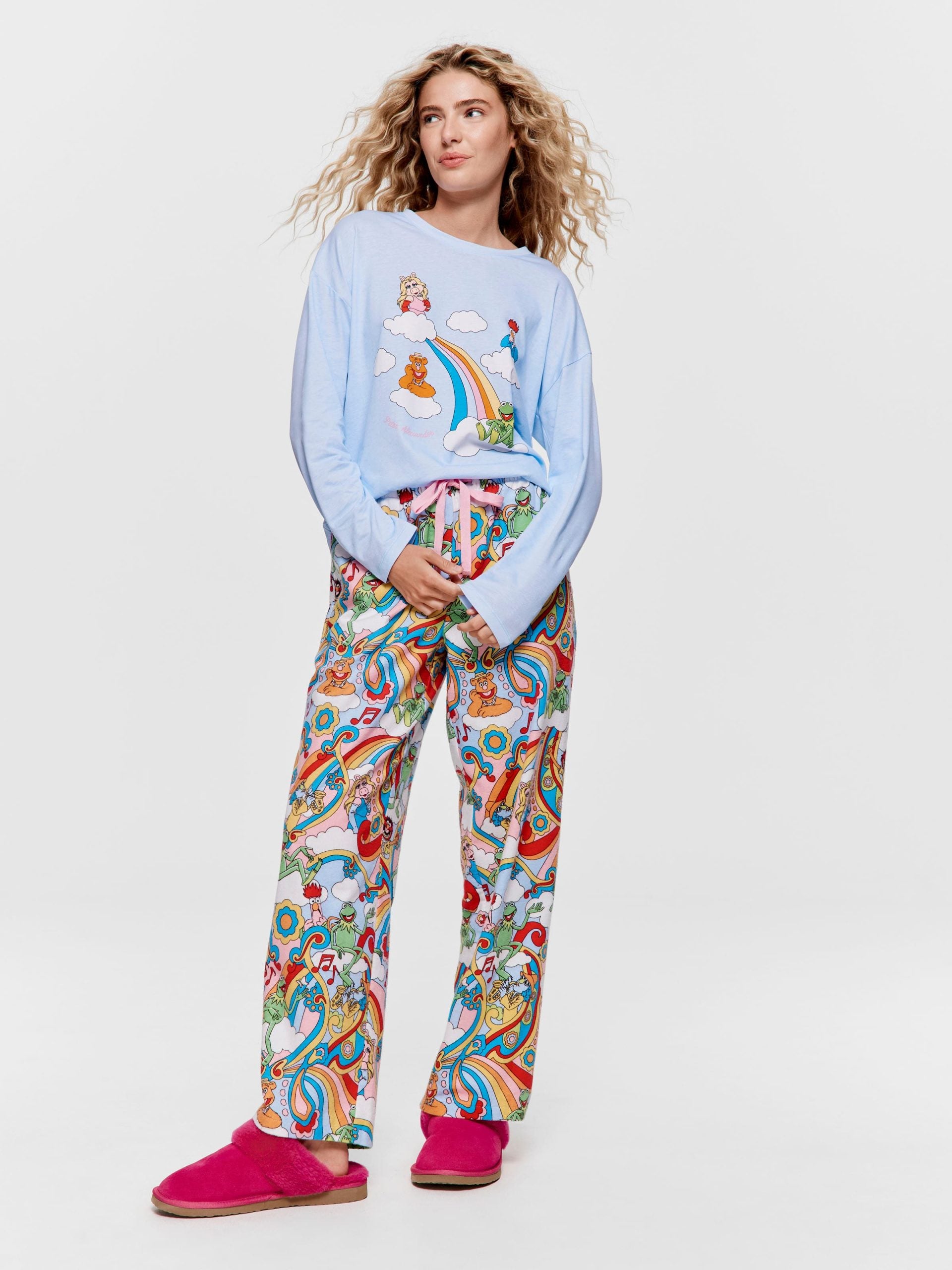 The Muppets Rainbow Classic Flannelette Pj Pant multi image 1