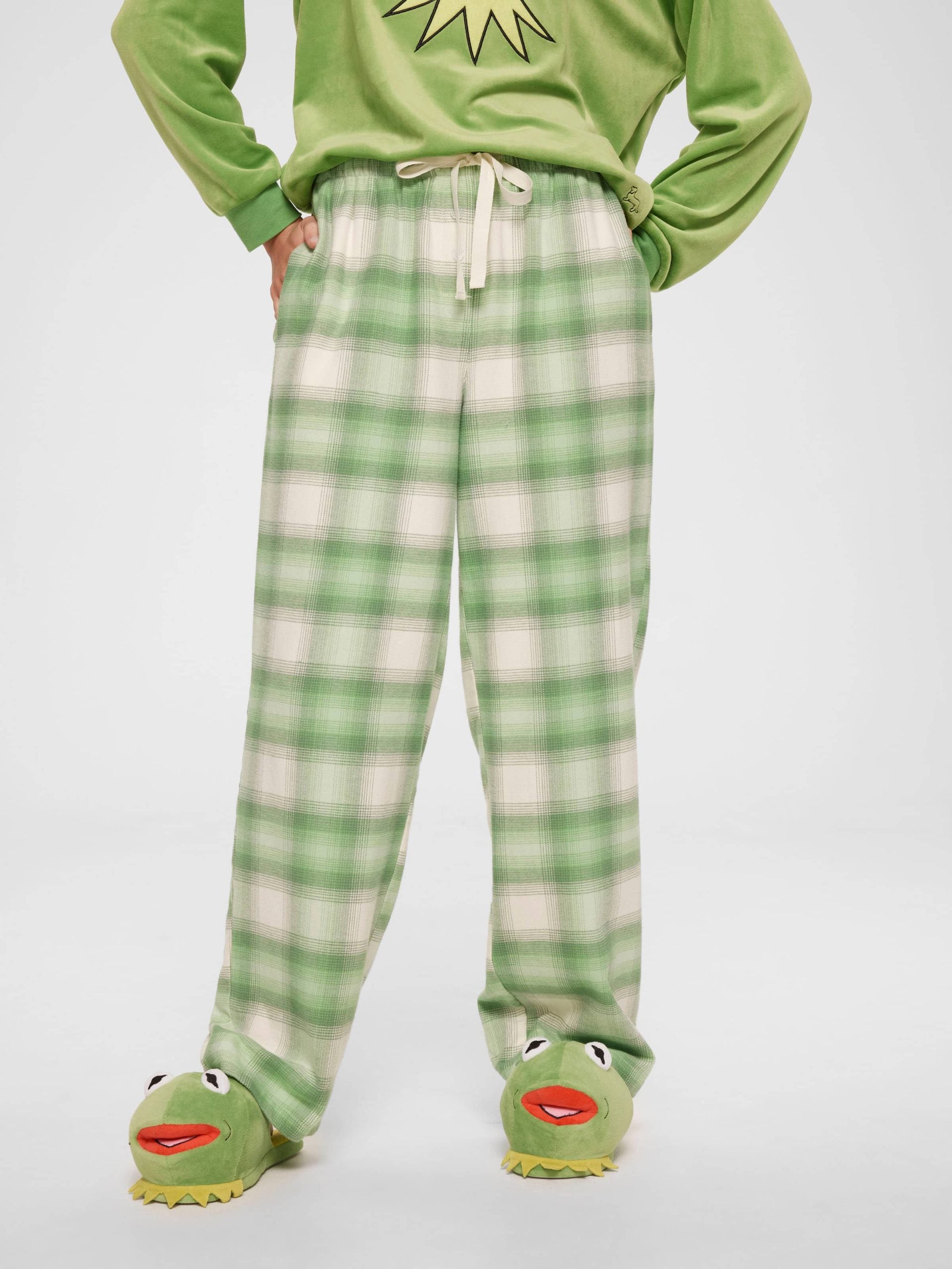 Green Check Flannelette Classic Pj Pant multi image 2
