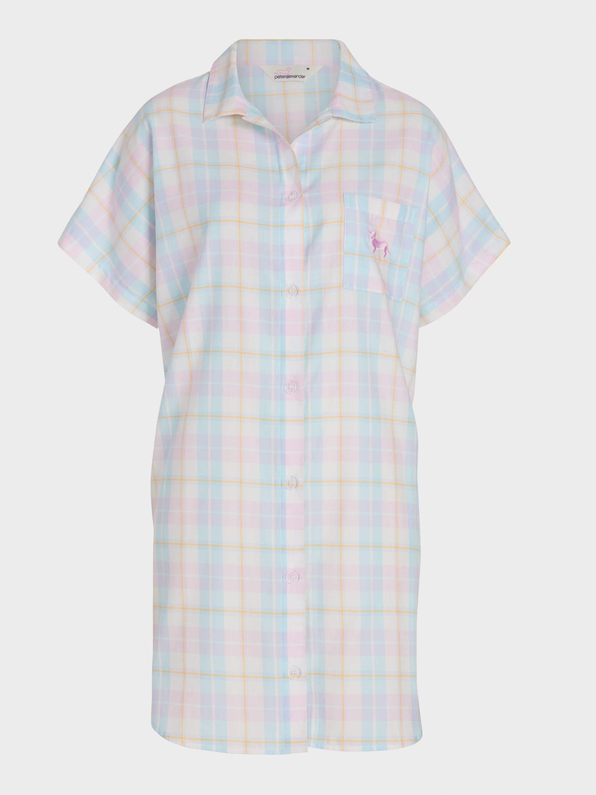 Check Boyfriend Nightshirt multi image 3