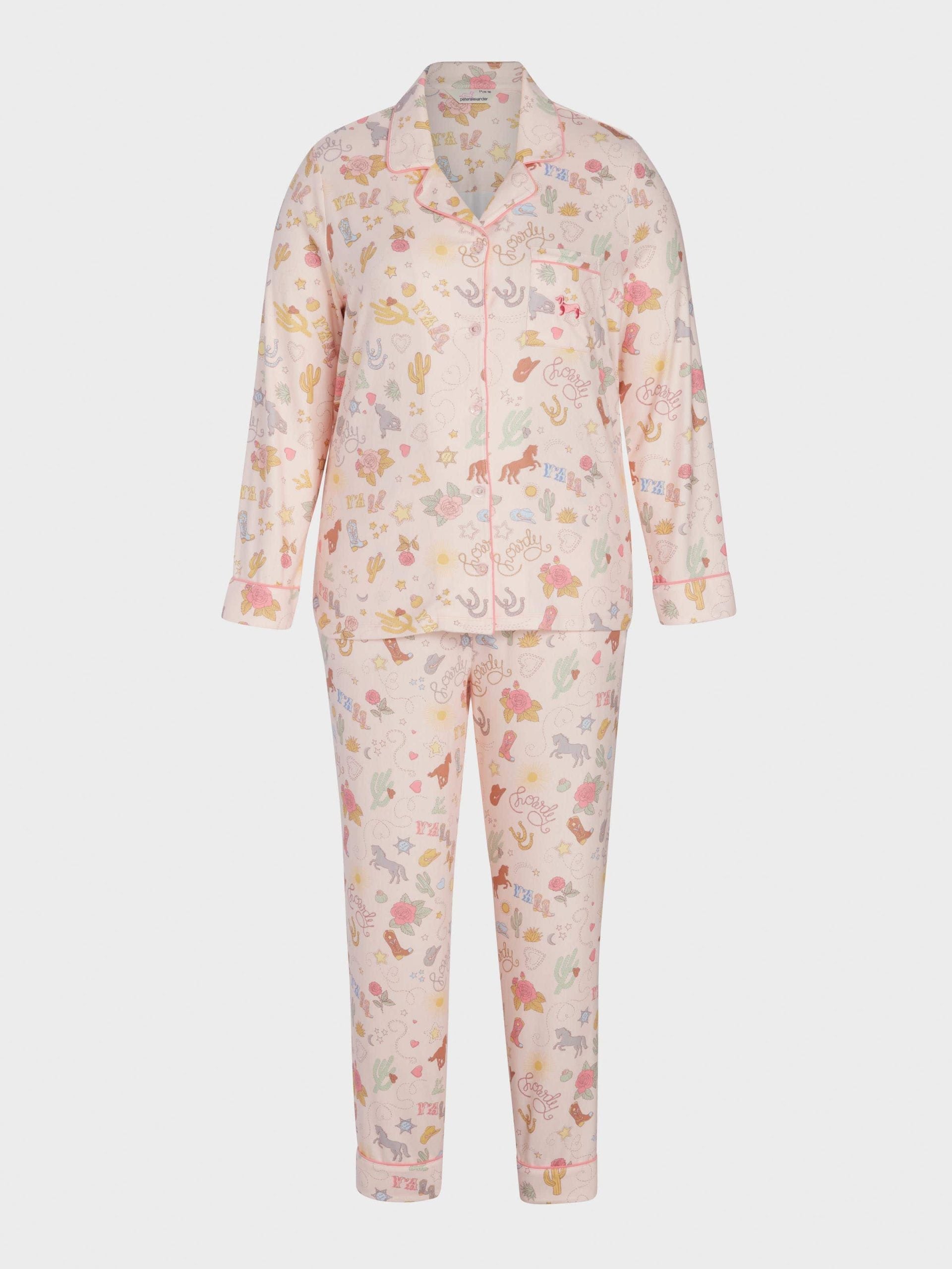 P.A. Plus Howdy Plush Classic Pj Set Multi image 4