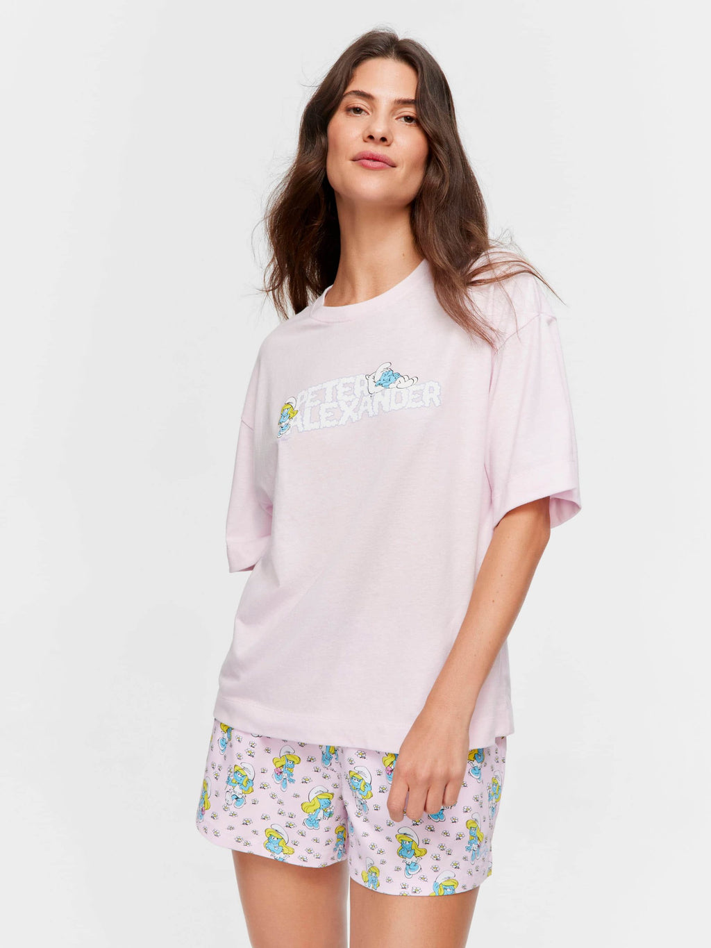 The Smurfs Tee pink image 1