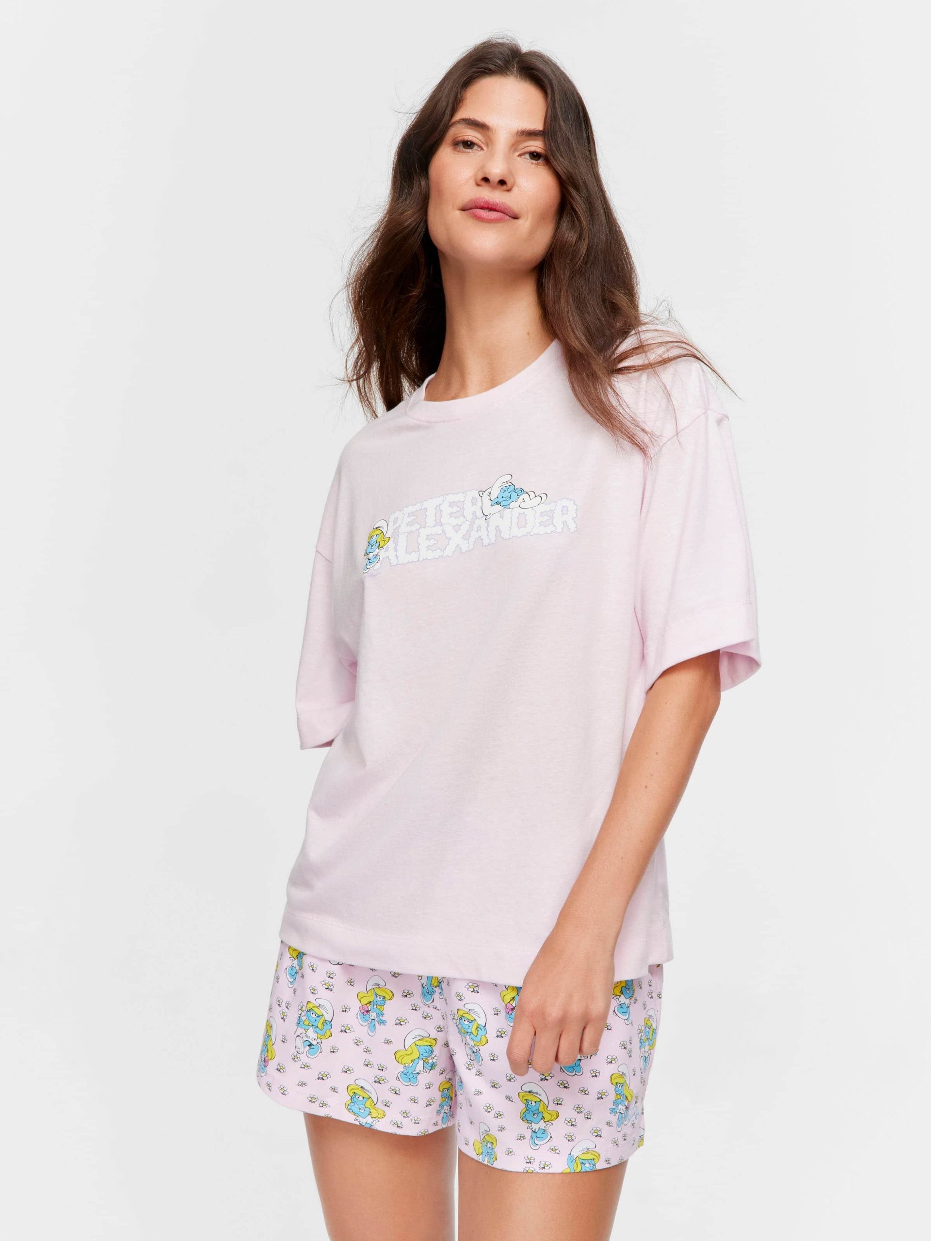 The Smurfs Tee pink image 1
