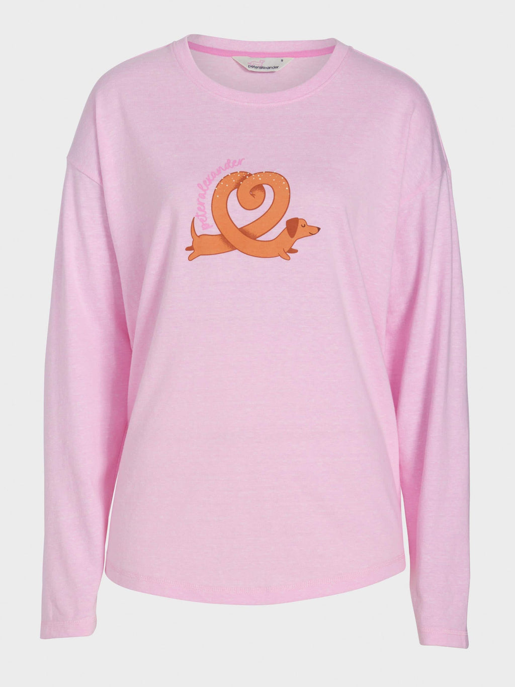 Pretzel Oversized Long Sleeve Top pink image 3