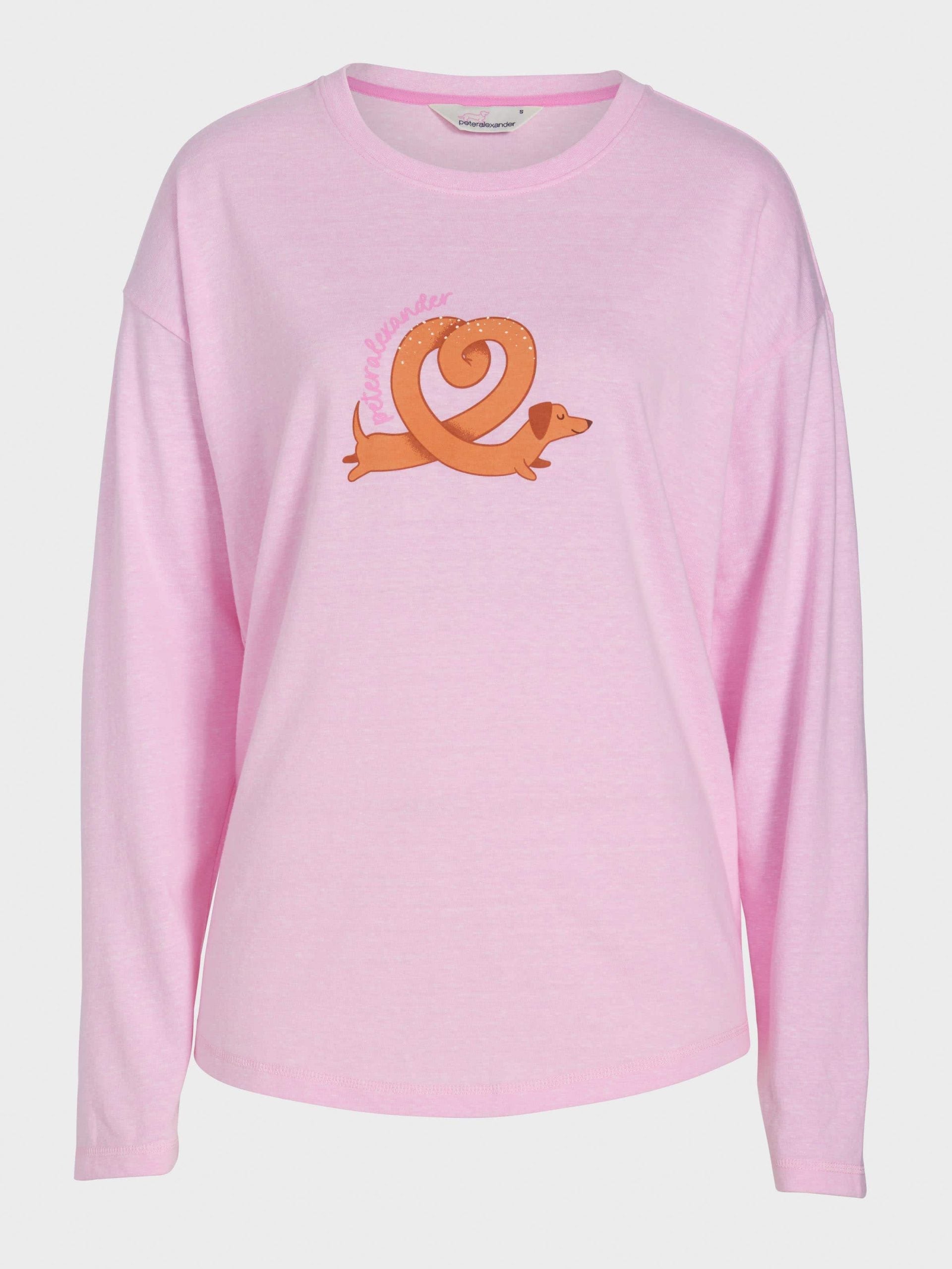 Pretzel Oversized Long Sleeve Top pink image 3