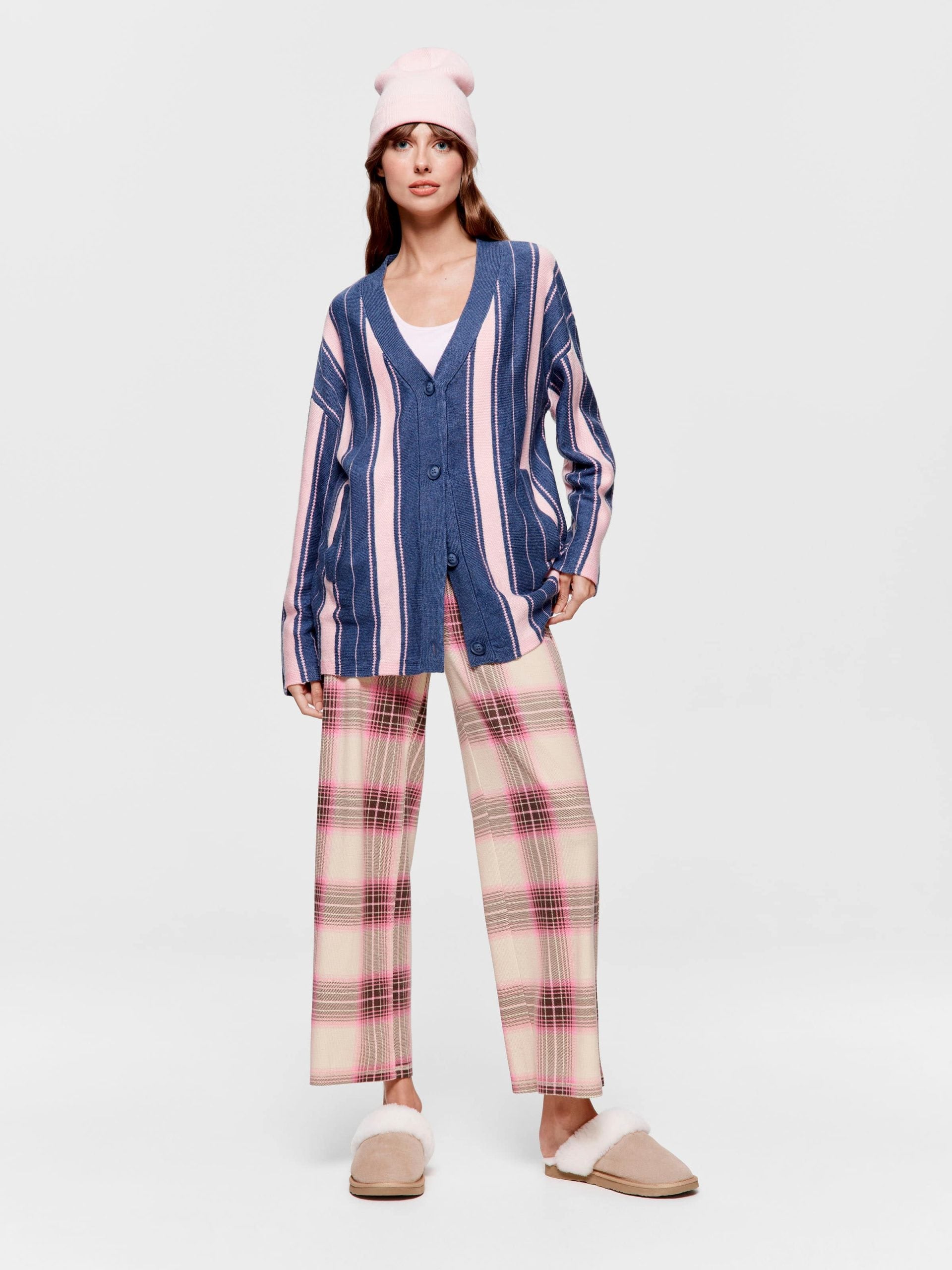 Stripe Knit Cardi multi image 2