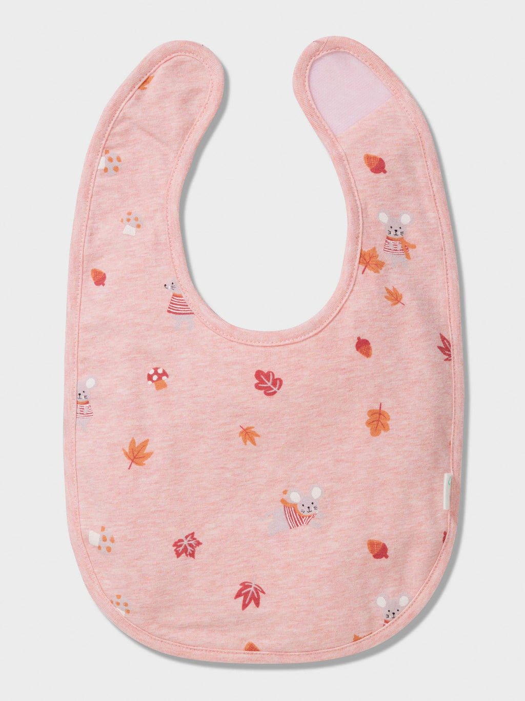 Baby Organic Autumn Print Bib multi image 1
