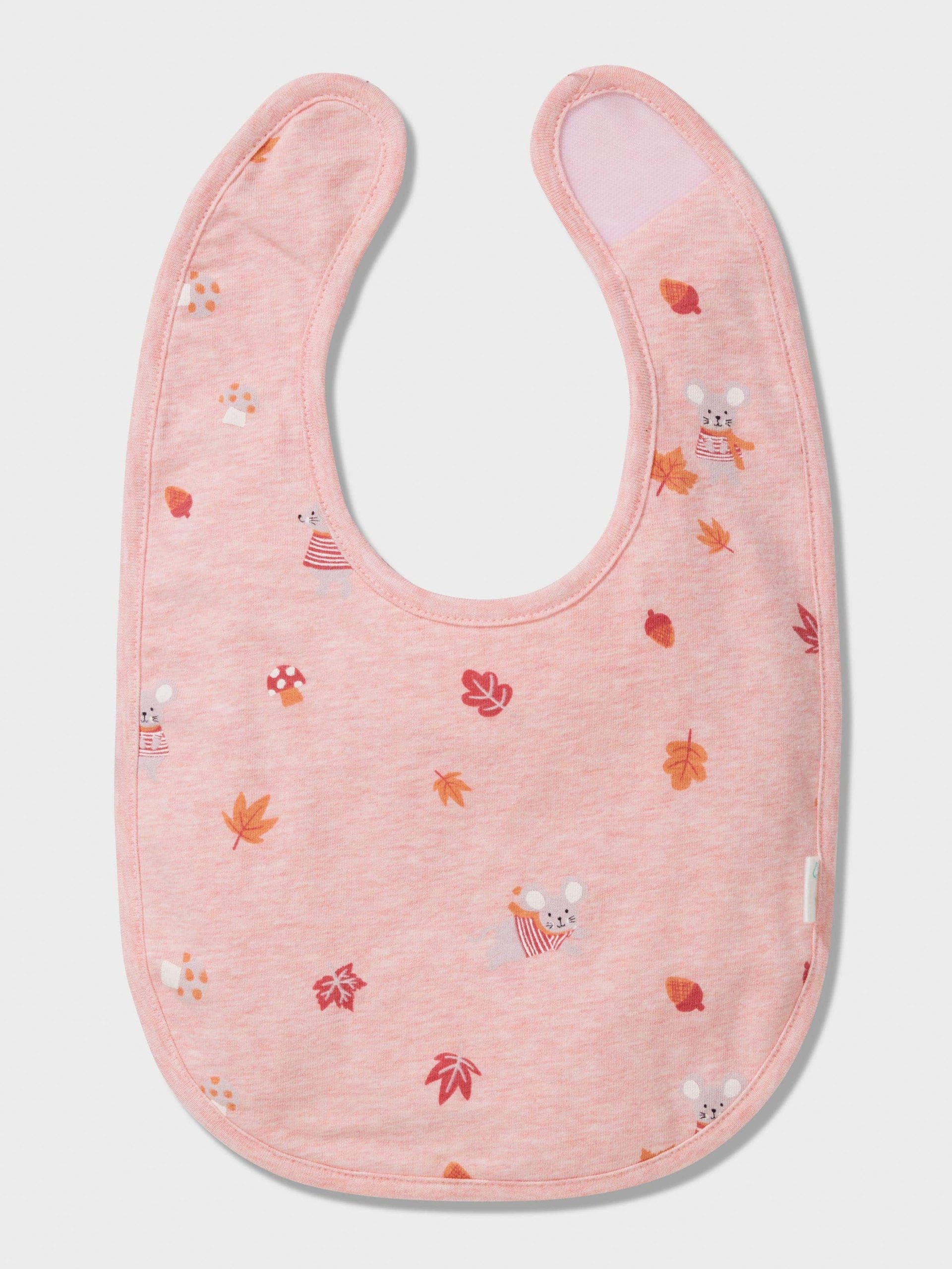 Baby Organic Autumn Print Bib multi image 1