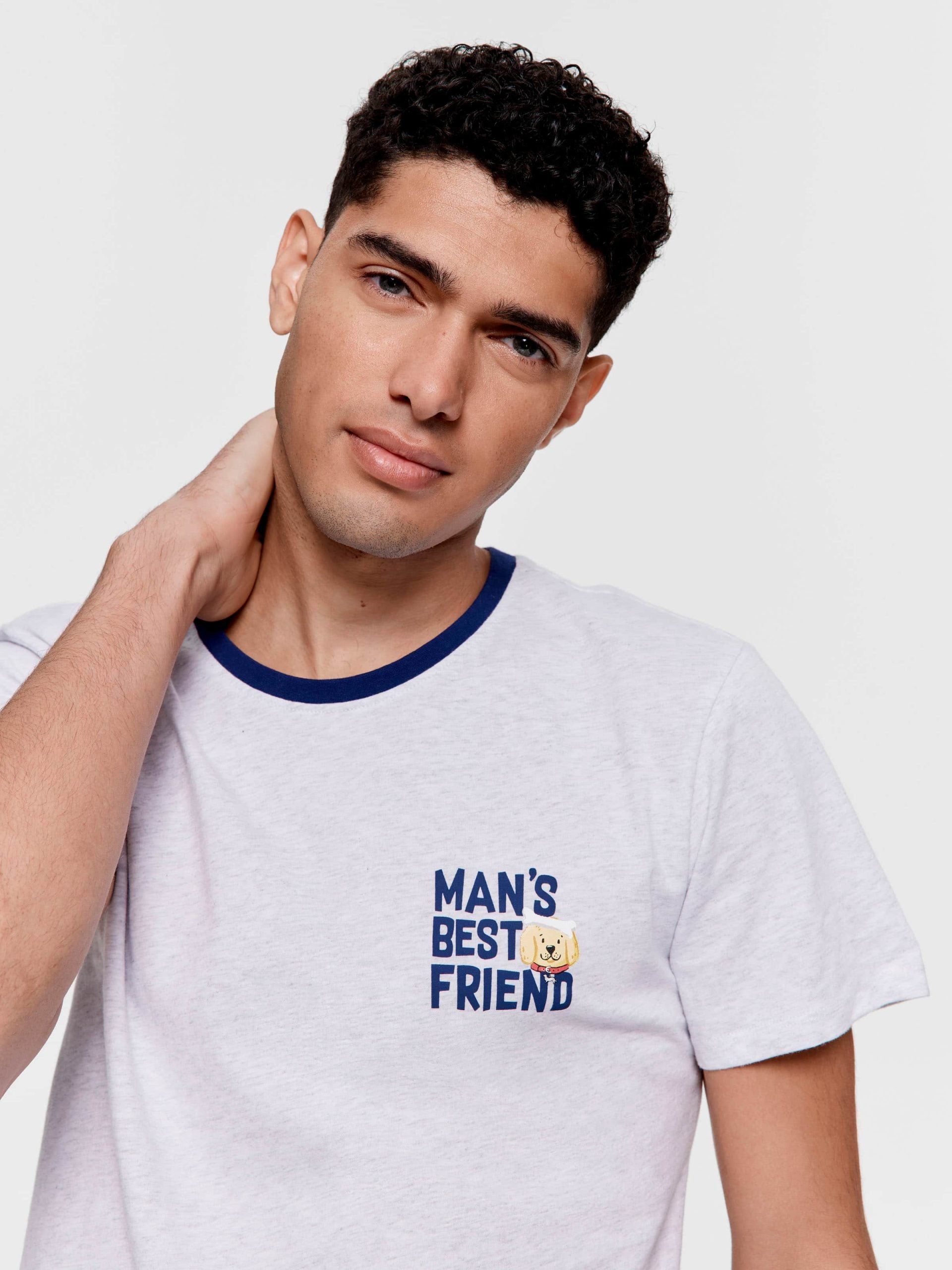 Mans Best Friend Tee greymarle image 0