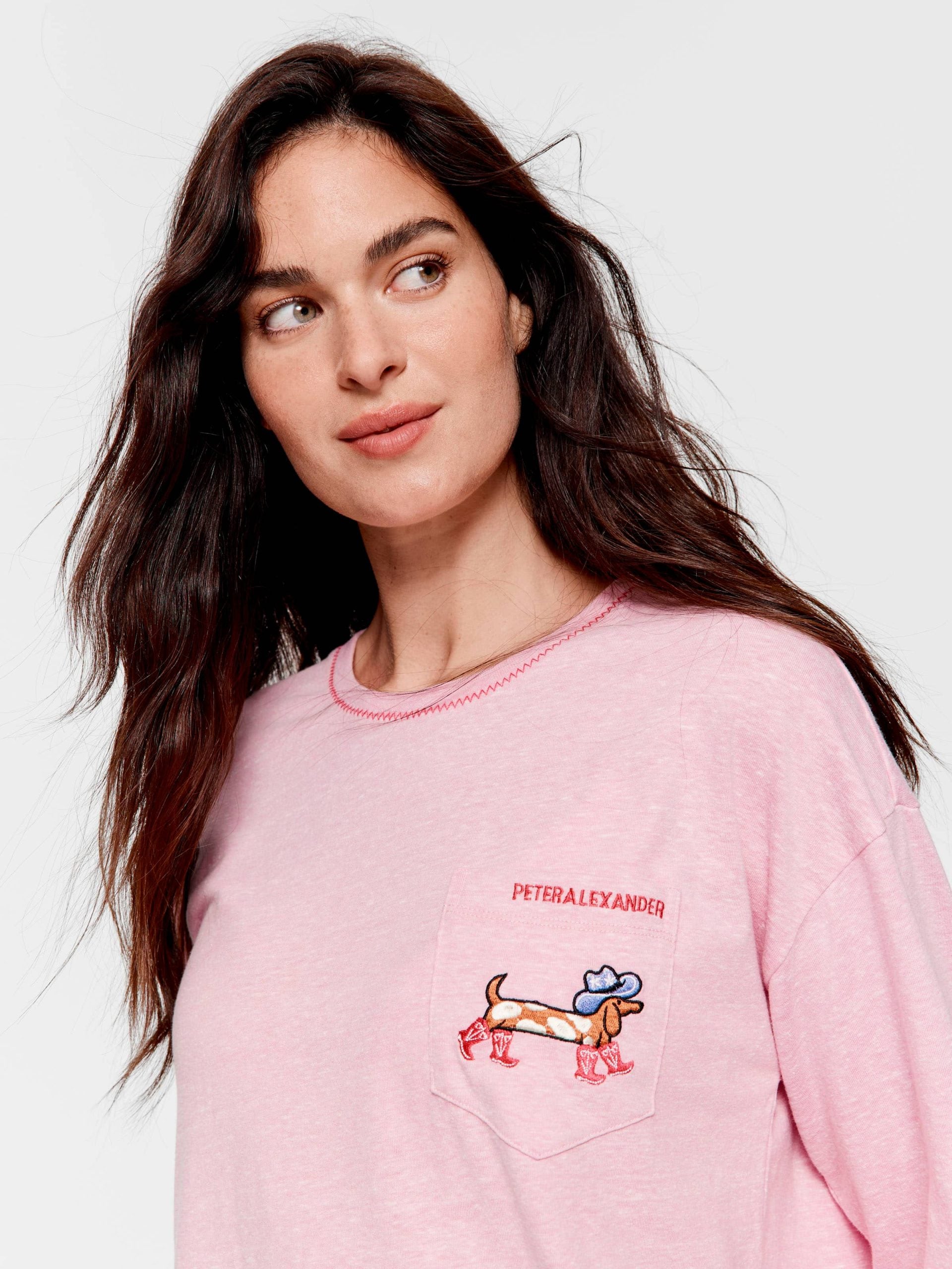 Cowdog Long Sleeve Top Pale Pink image 1